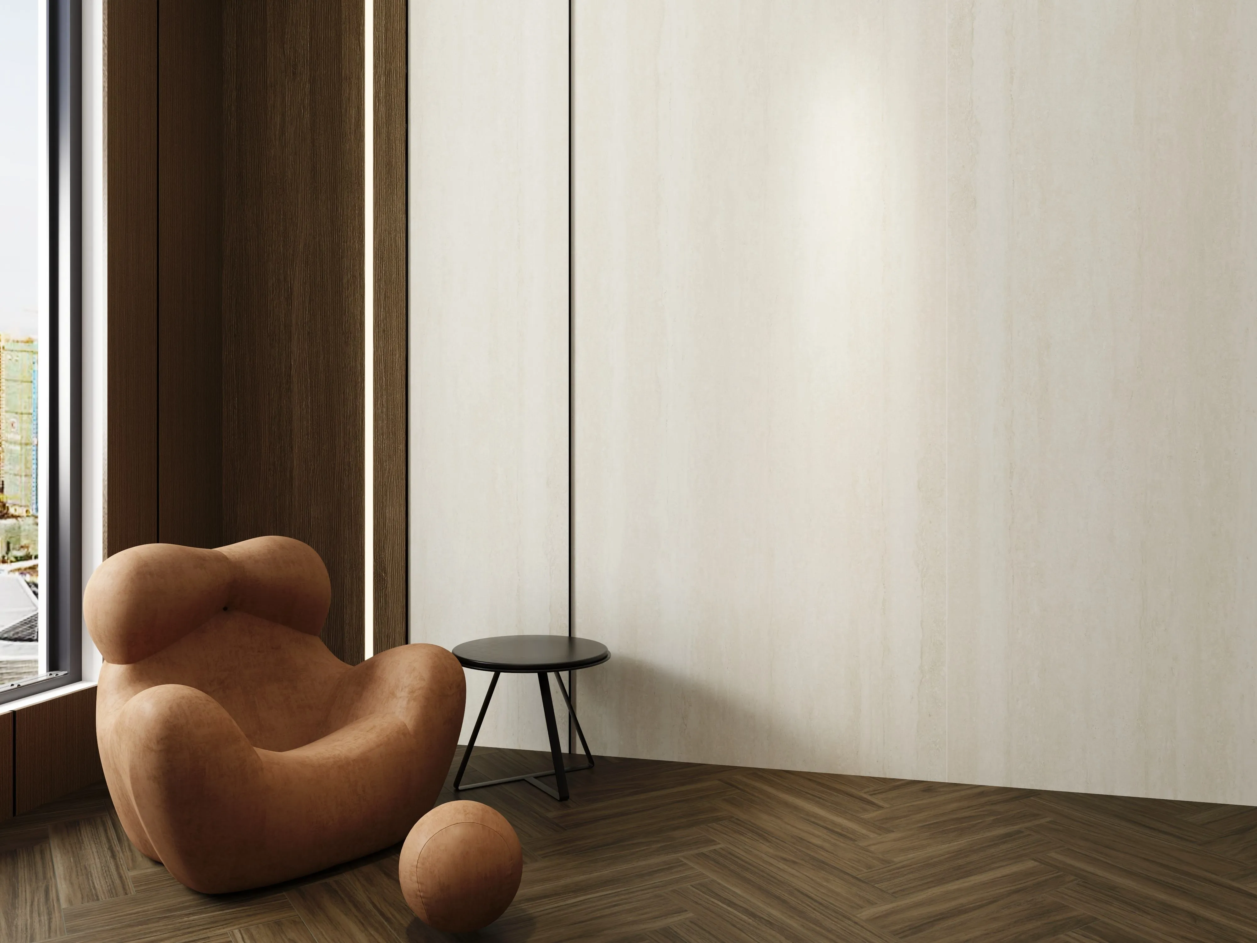 Cream Ivory Sandstone-Look Sintered Stone