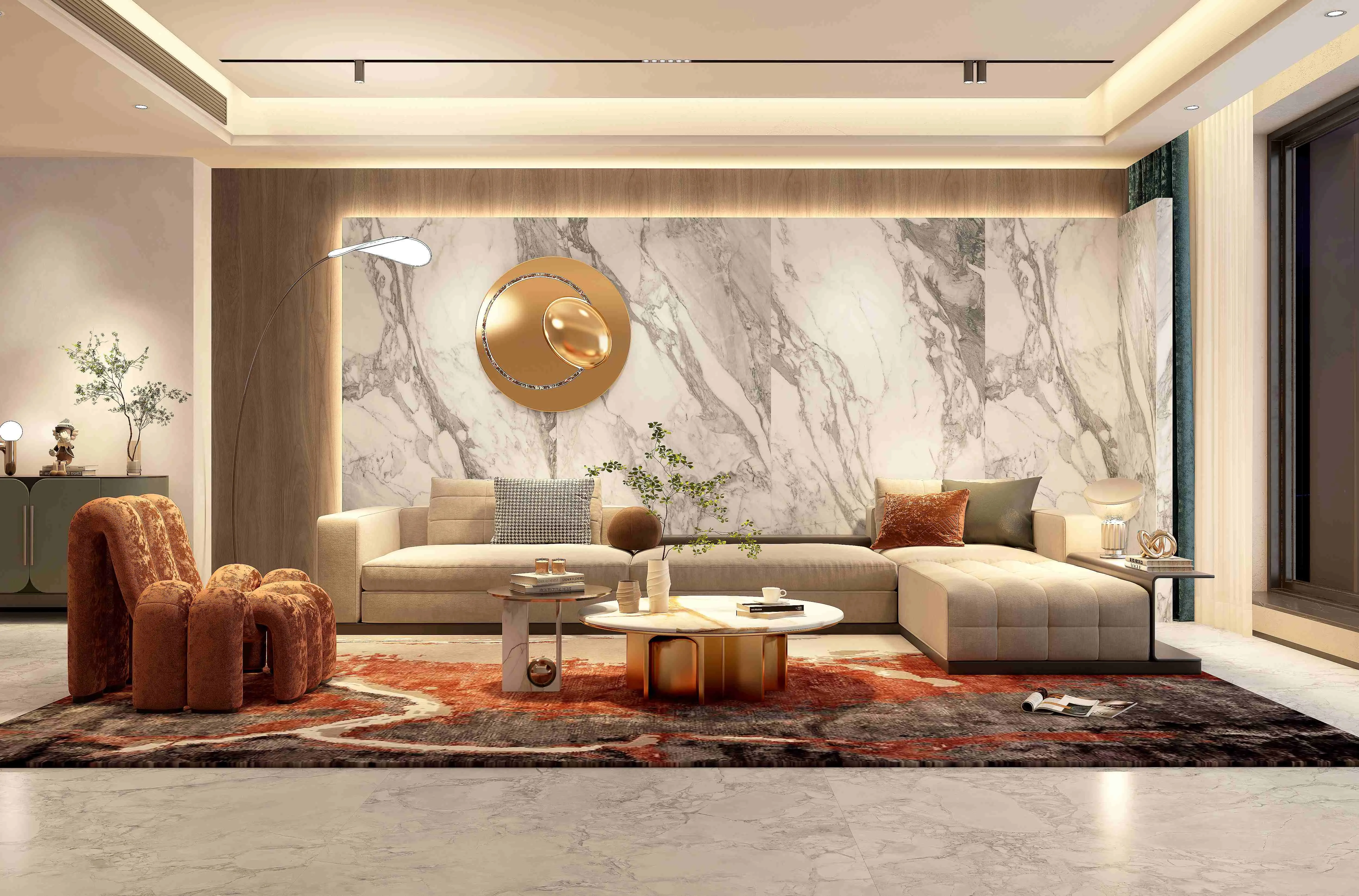 Snow White Arabescato Marble-Look Sintered Stone