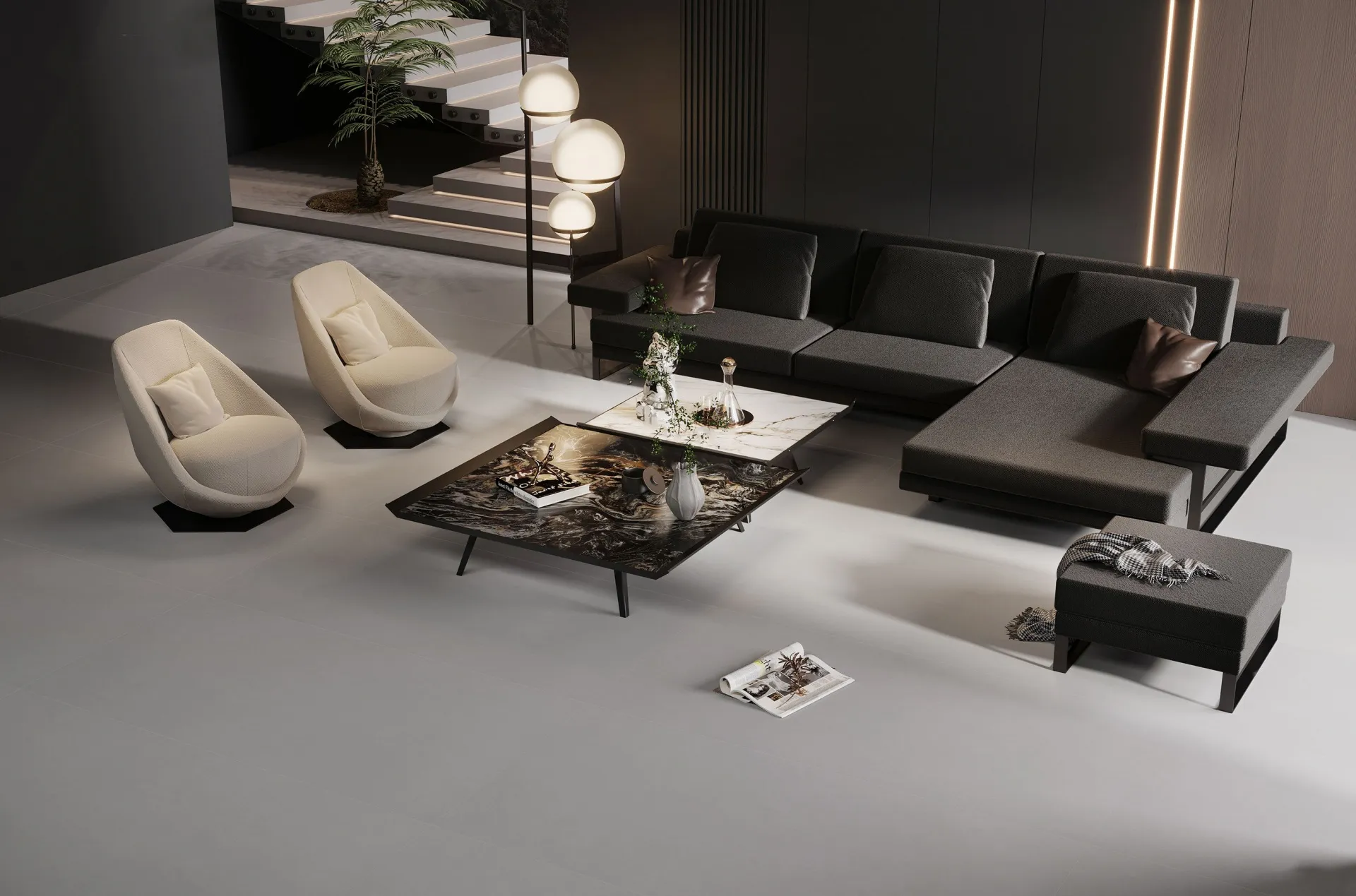 Dove Grey Concrete-Look Microcement Wall & Floor Tile