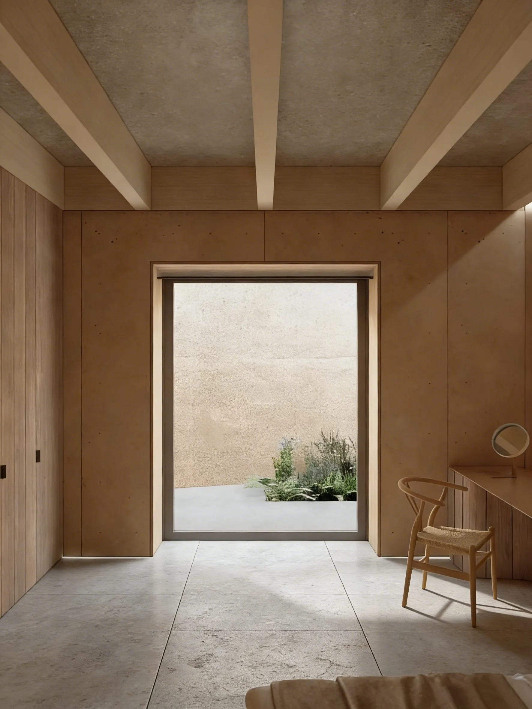 Natural Beige Travertine Stone-Look Wall & Floor Tile