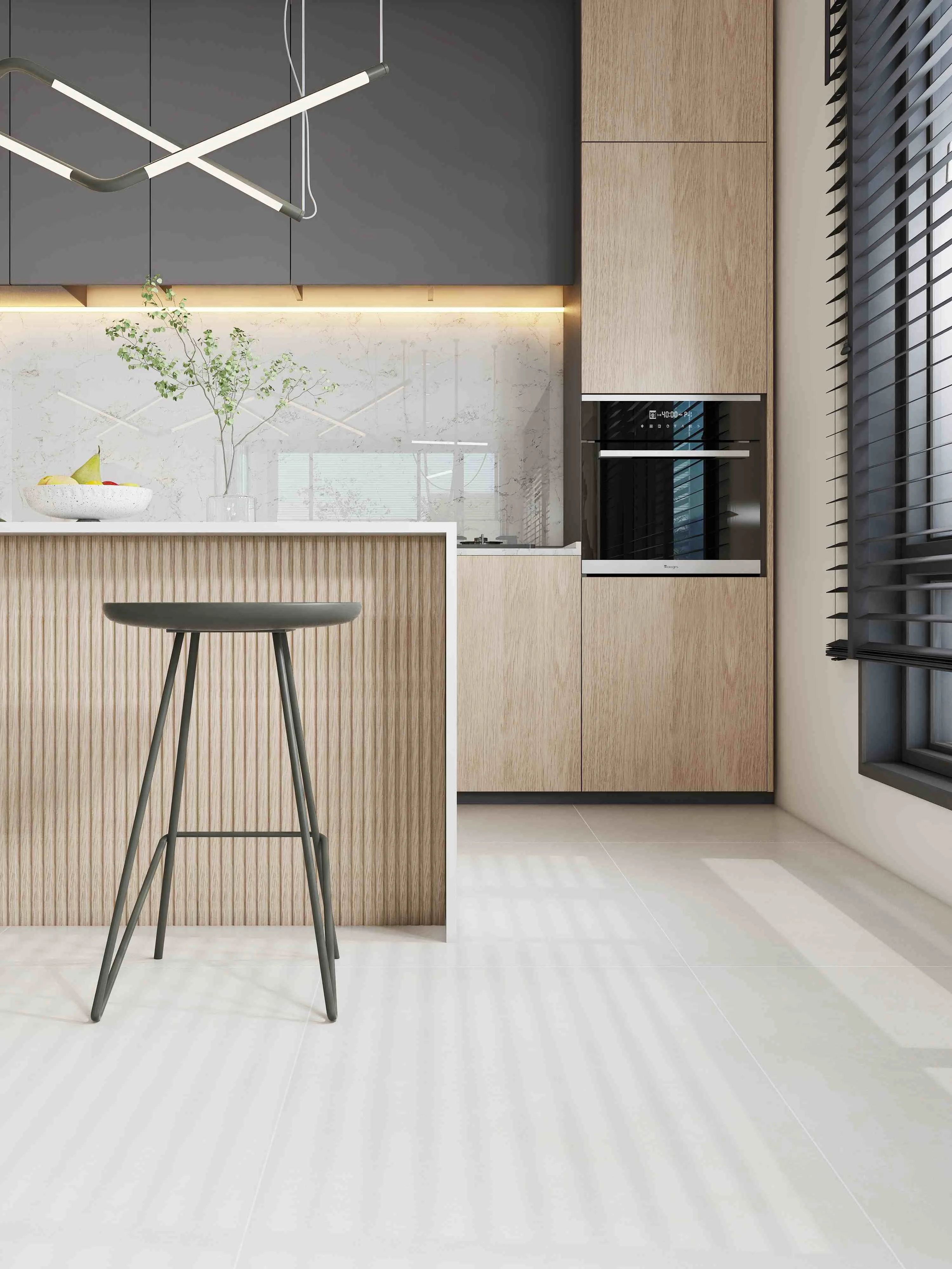 Warm Greige Concrete-Look Cement Wall & Floor Tile