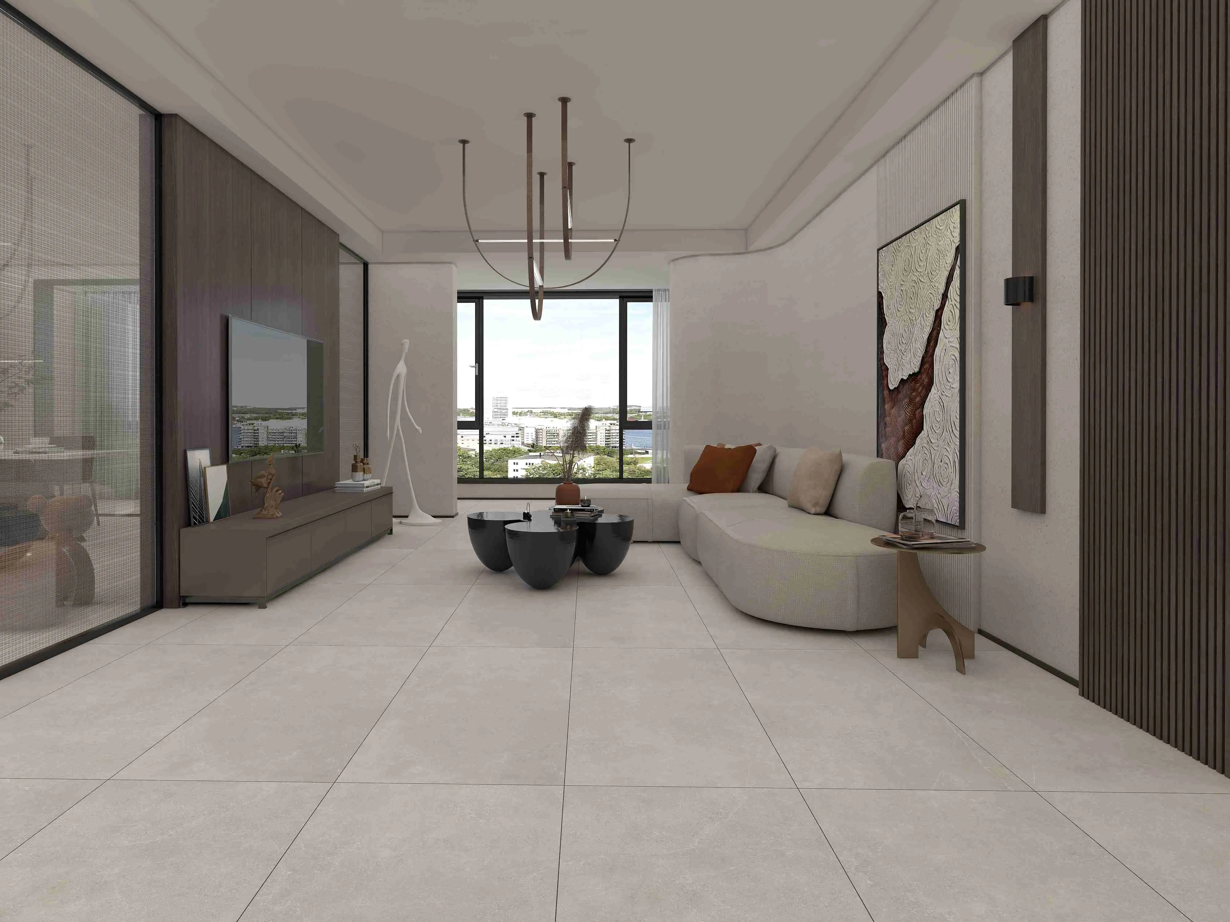 Medium Grey Concrete-Look Cement Wall & Floor Tile