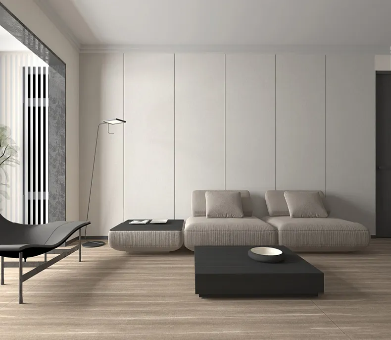 Warm Grey Linen Fabric-Look Sintered Stone