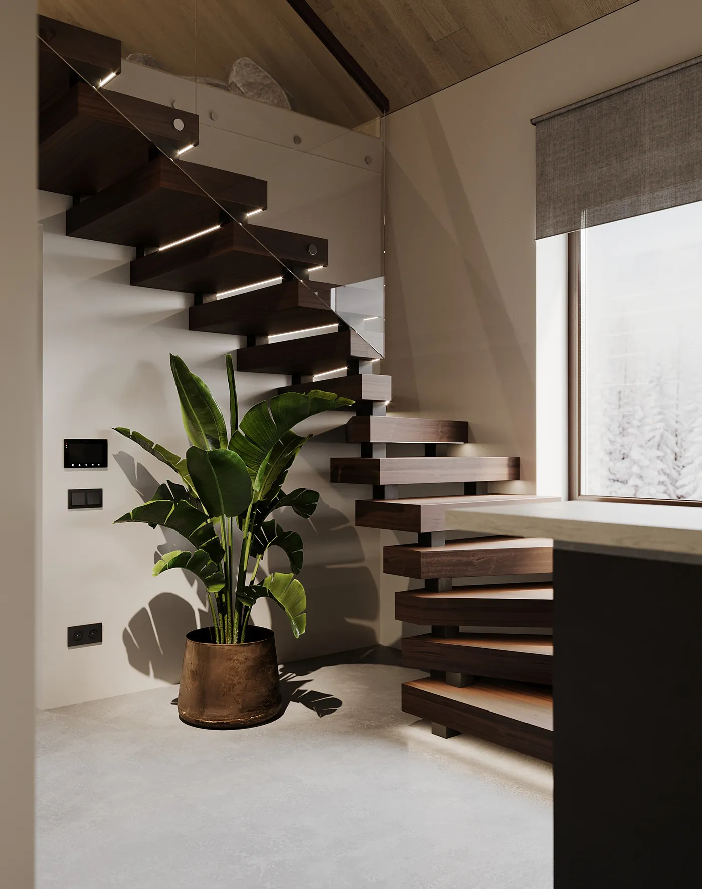 Light Ice Grey Limestone Cement-Look Porcelain Wall/Floor Tile