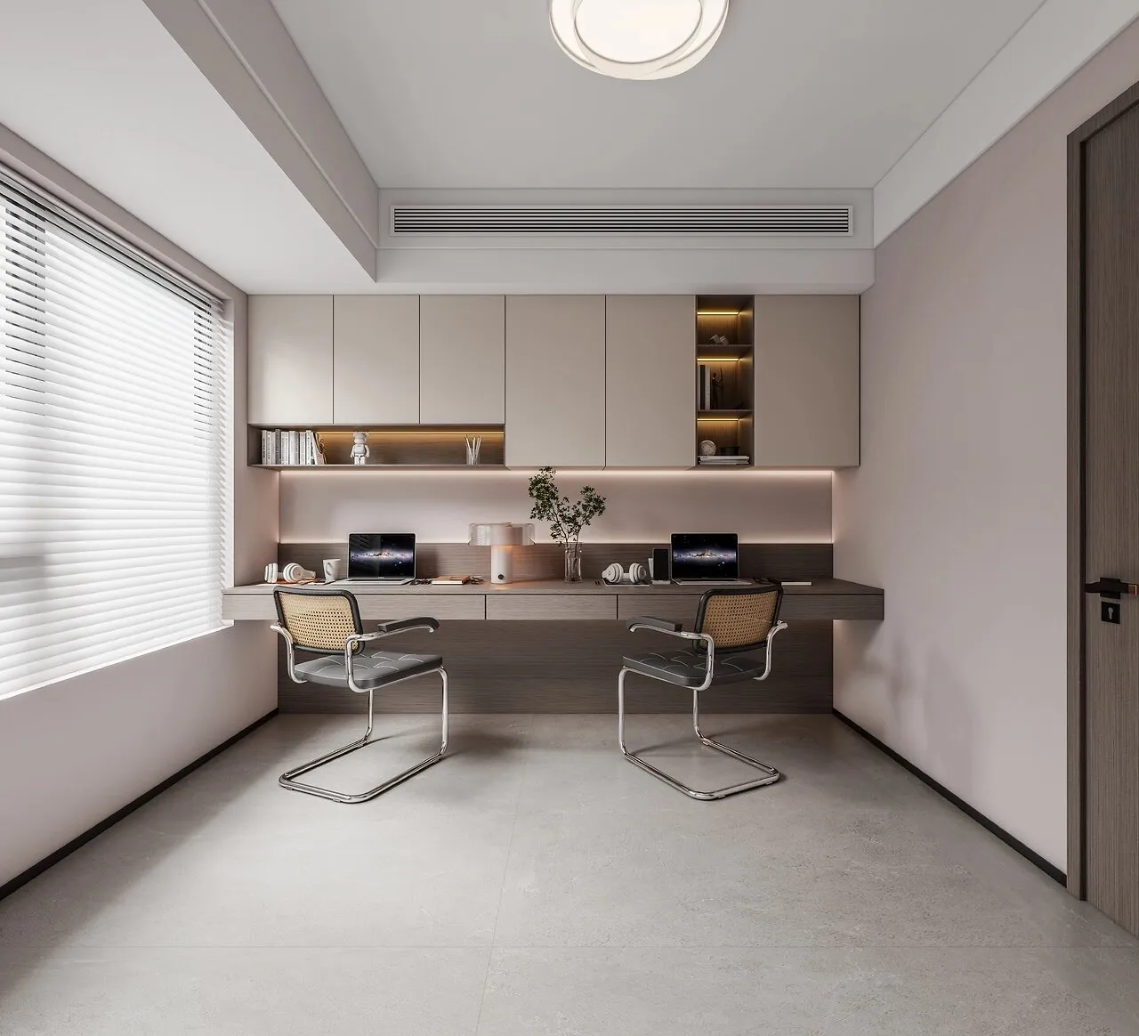 Light Ice Grey Limestone Cement-Look Porcelain Wall/Floor Tile