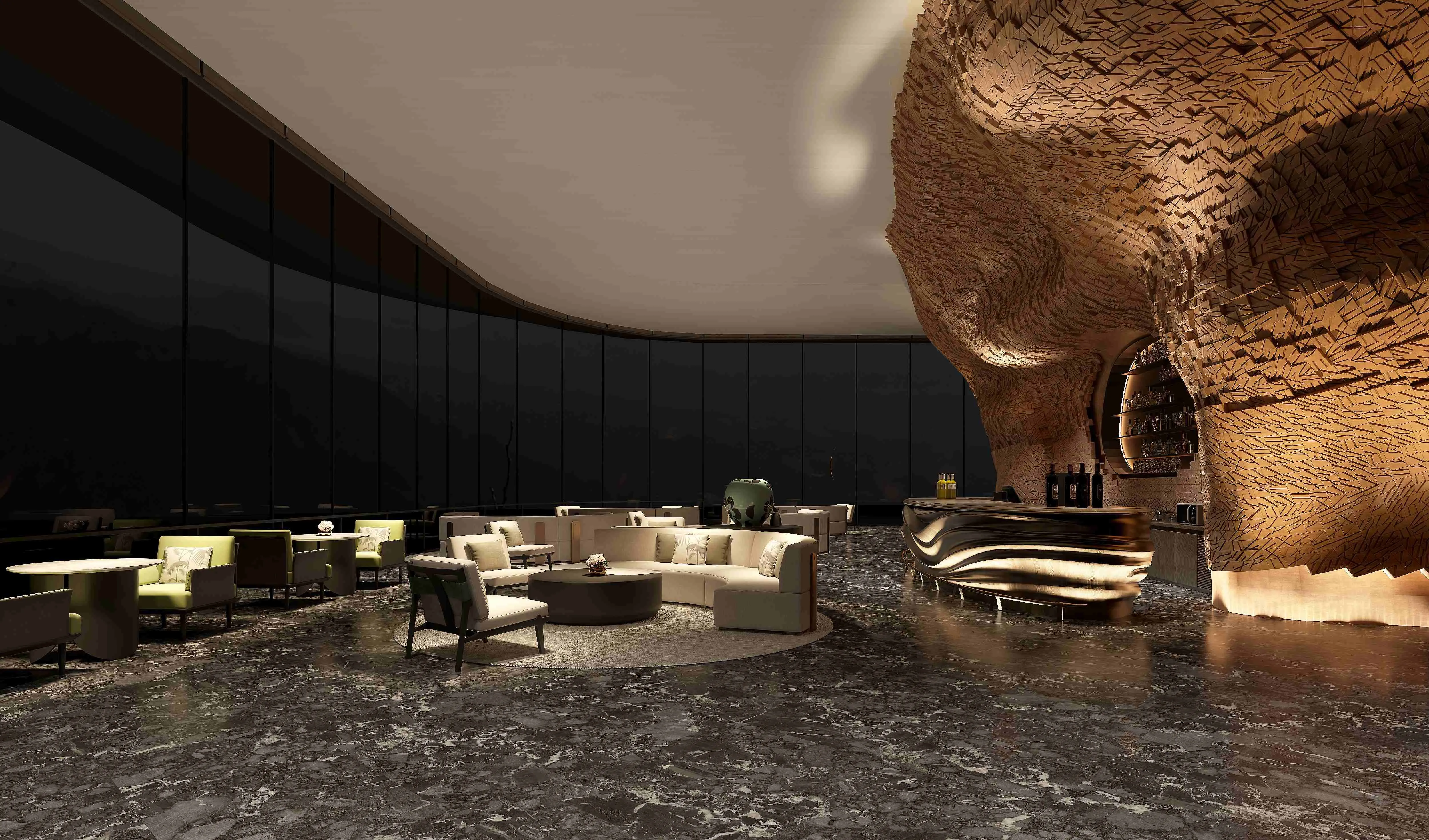 Charcoal Black Breccia Marble-Look Porcelain Wall/Floor Tile