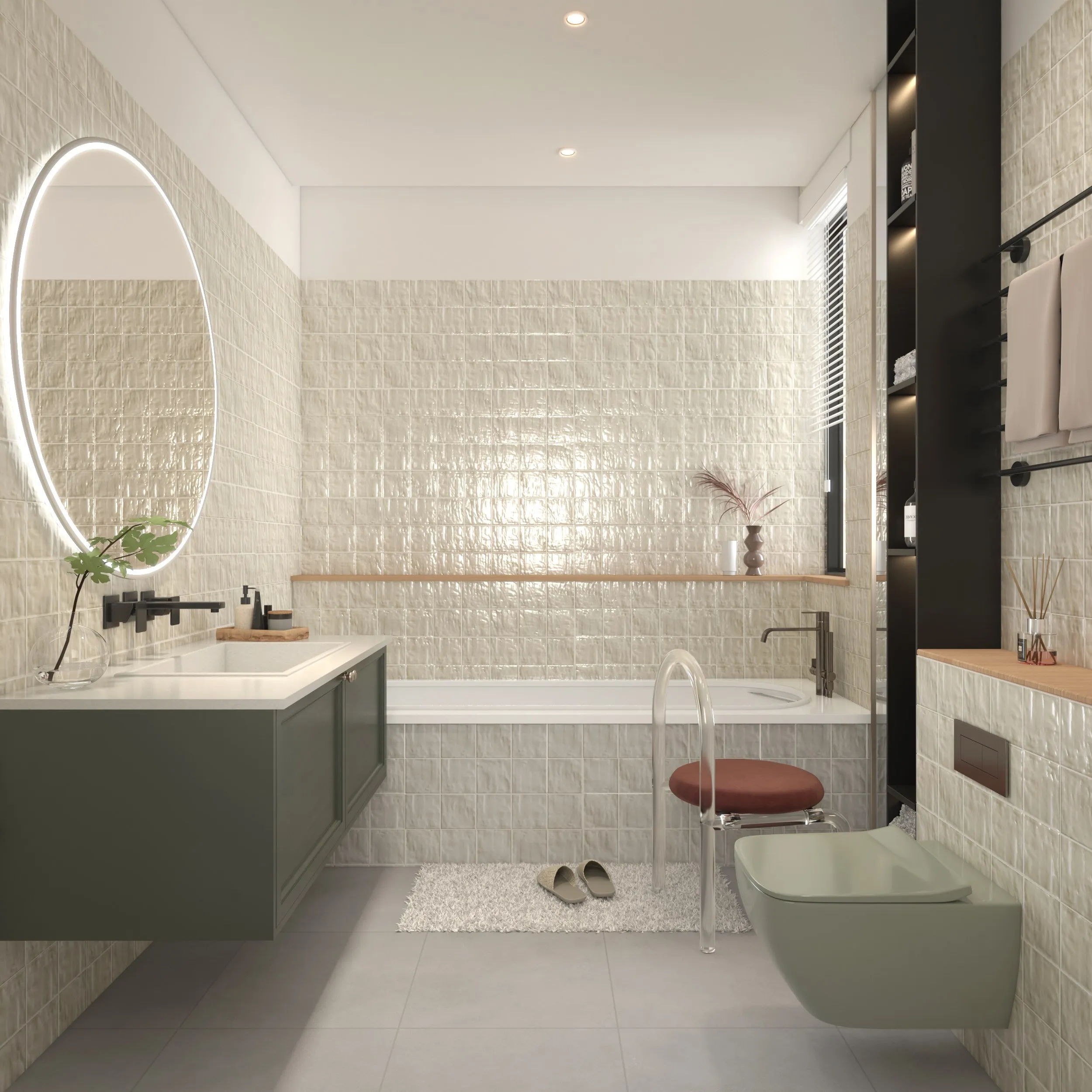 Ivory Marble Look Decorative Tile for Wall