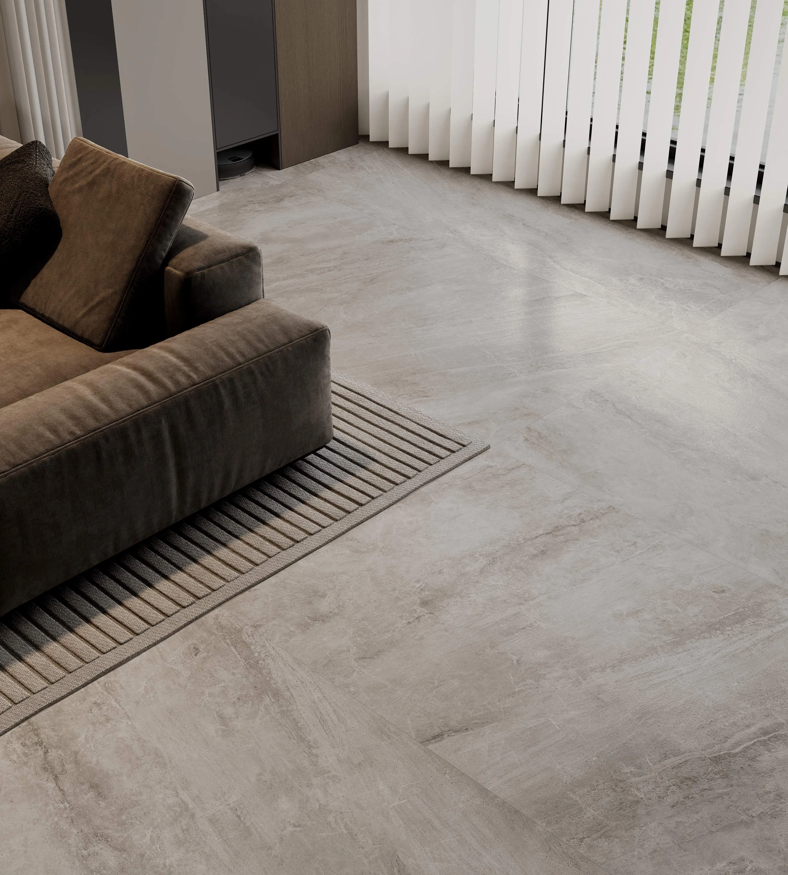Silver Beige Sandstone-Look Porcelain Wall/Floor Tile