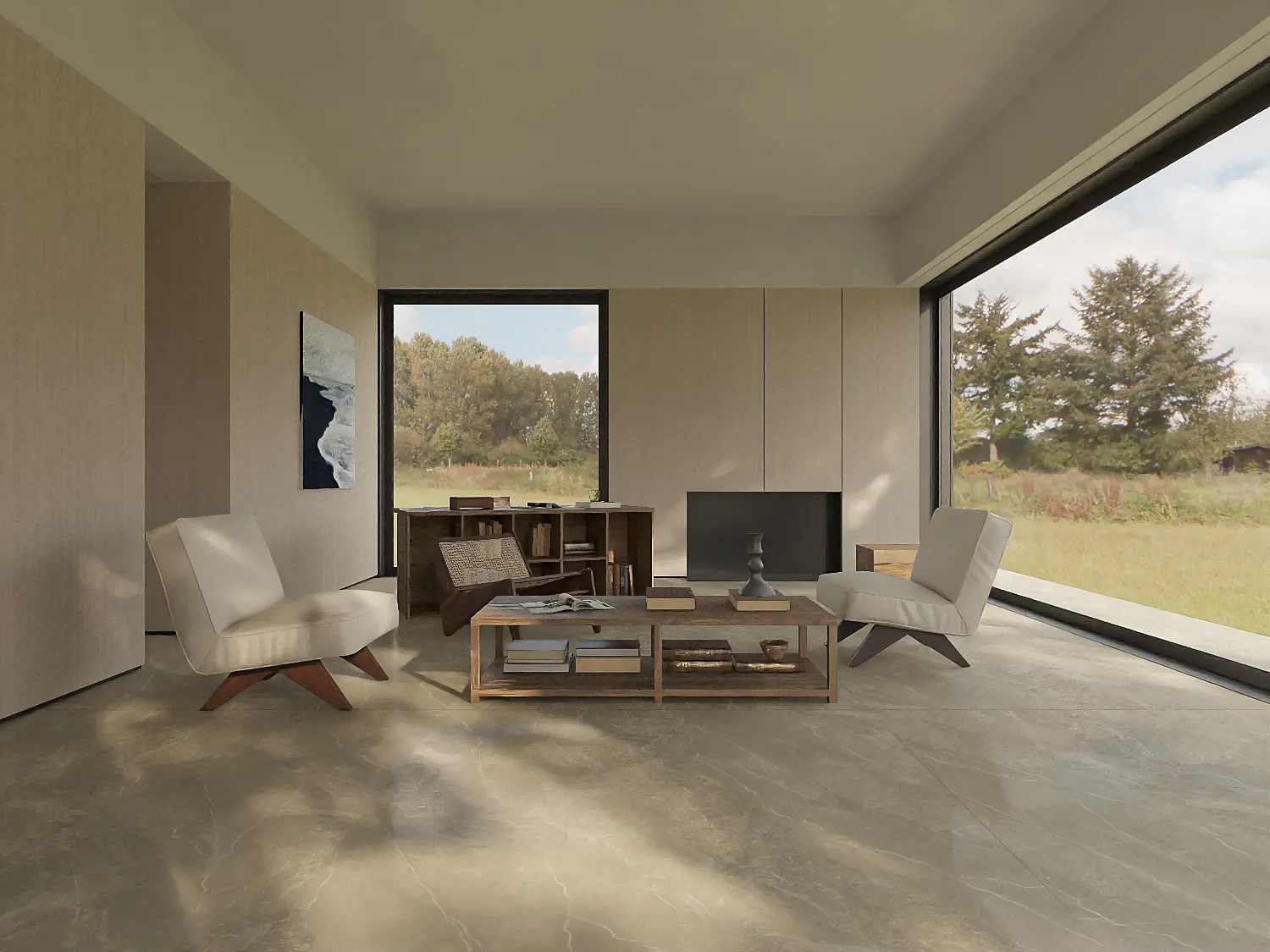 Pearl Grey Sandstone-Look Porcelain Wall/Floor Tile