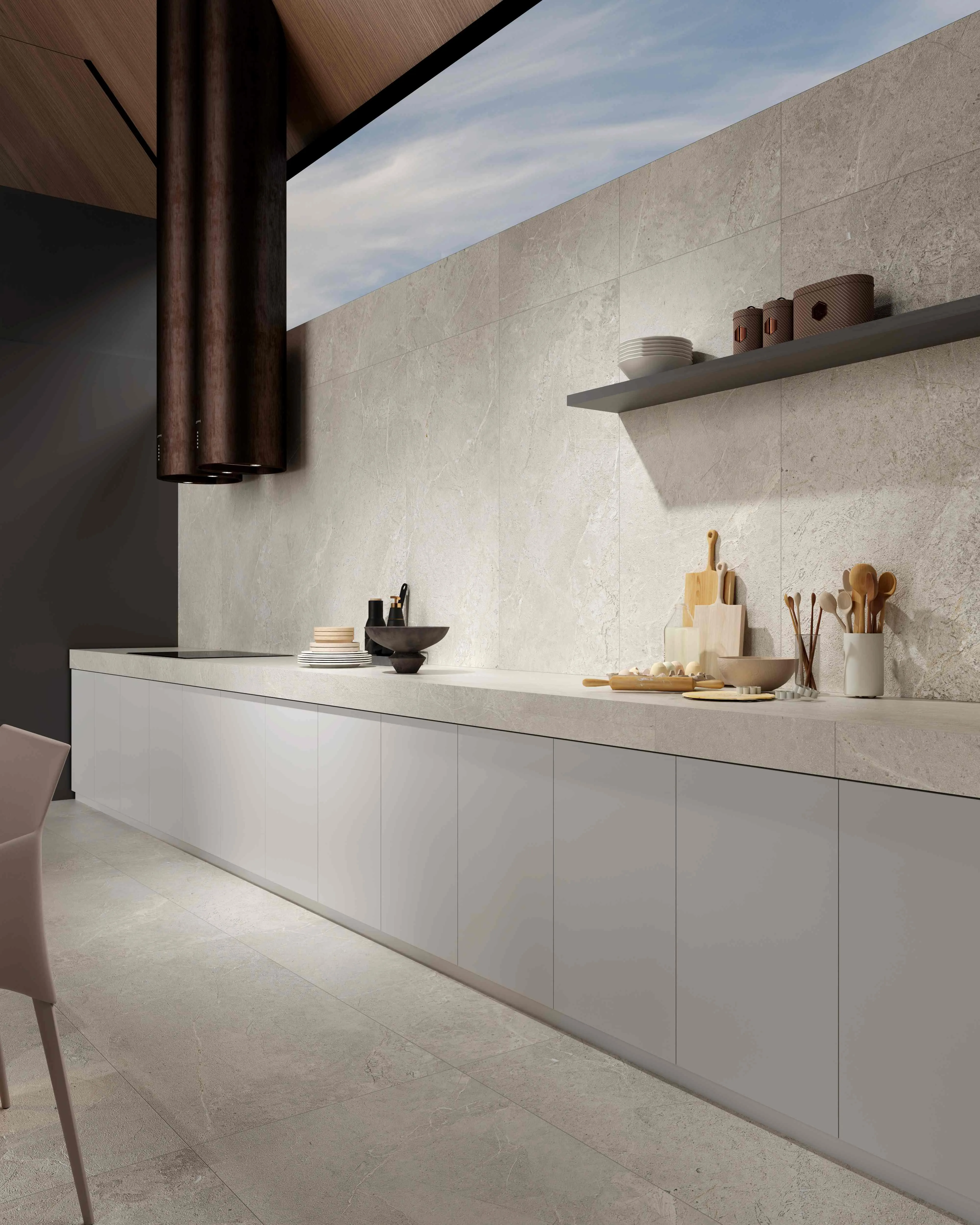 Light Greige Tundra Grey Marble-Look Wall & Floor Porcelain Tile