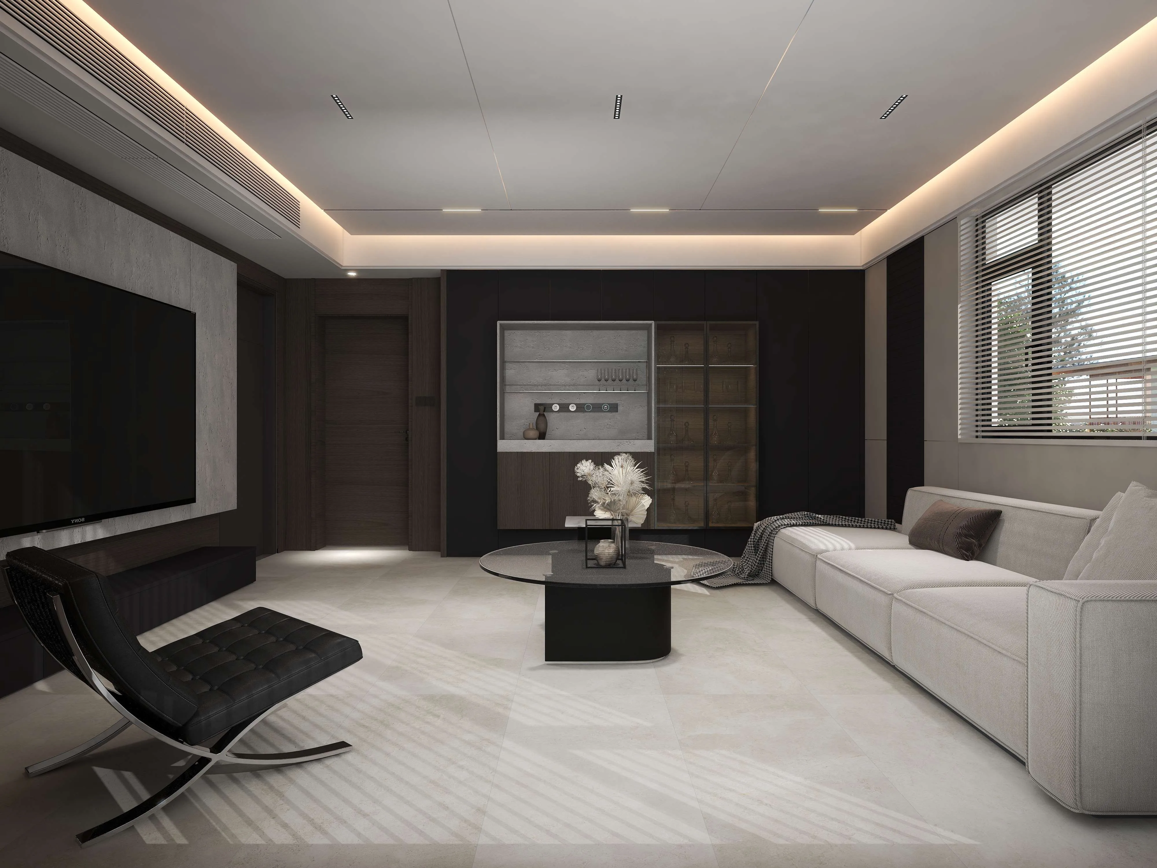 Light Greige Tundra Marble-Look Wall & Floor Porcelain Tile