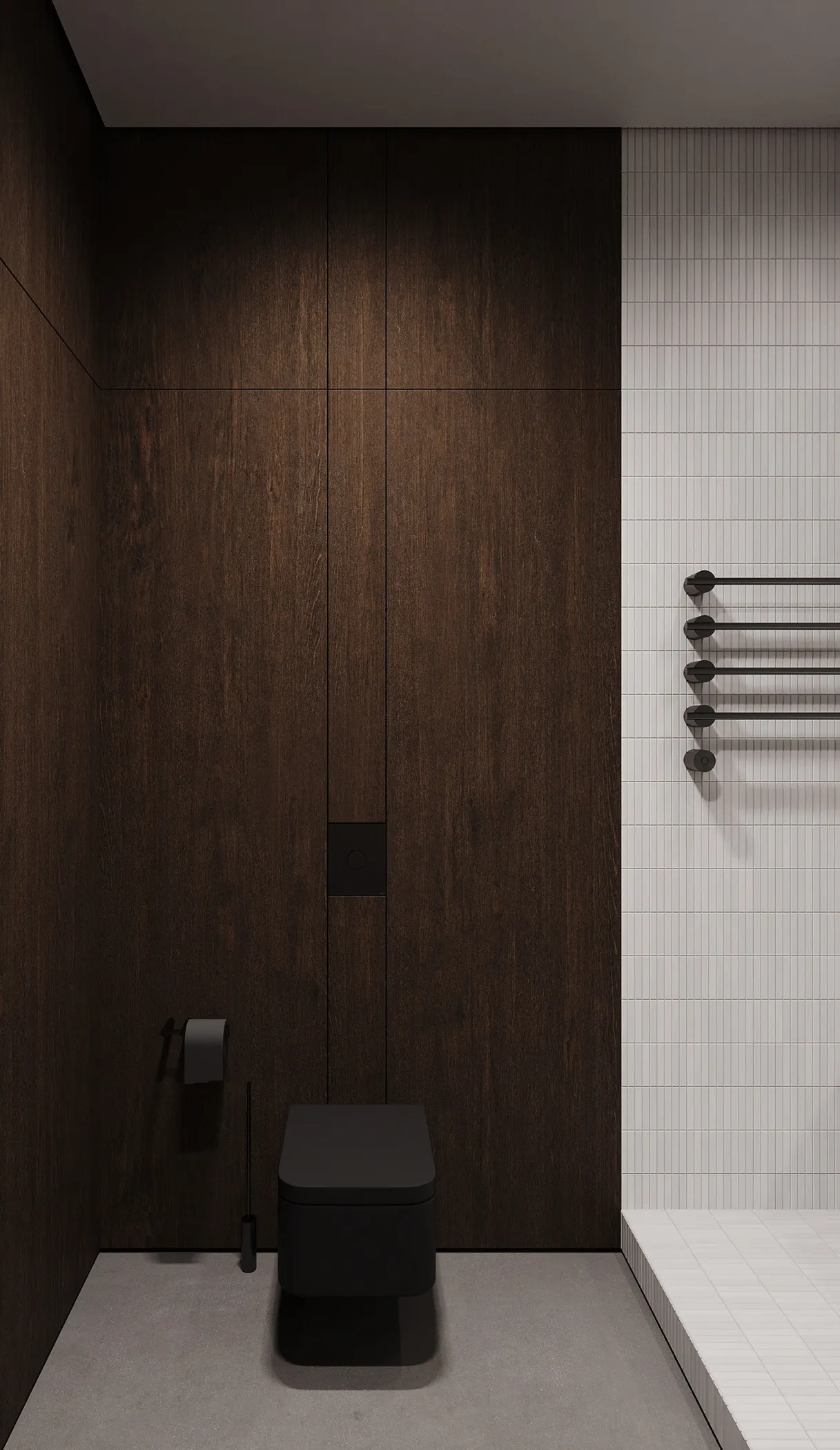 Dark Walnut Wood-Look Porcelain Wall/Floor Tile