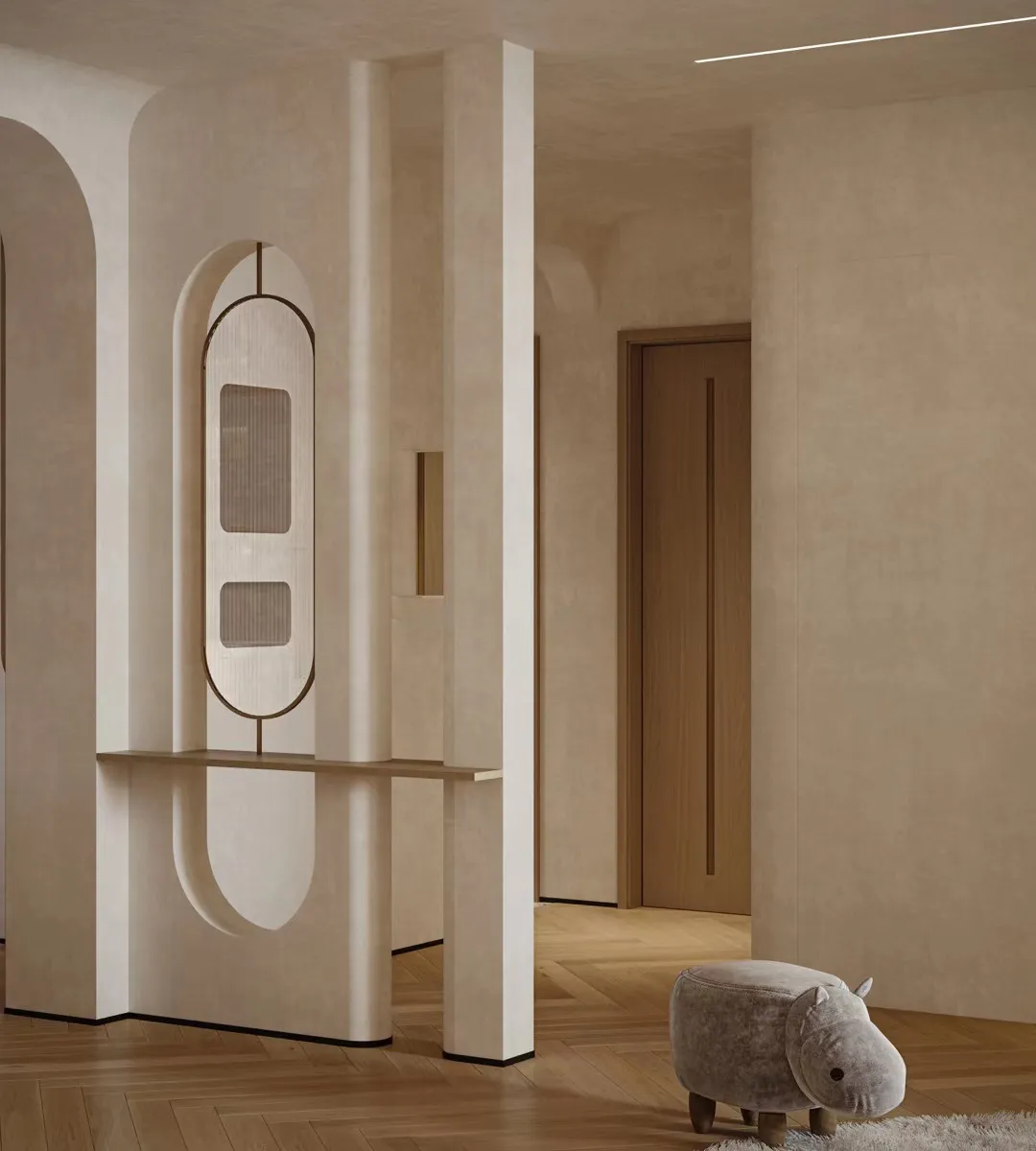 Light Natural Oak Chevron Wood-Look Wall & Floor Porcelain Tile