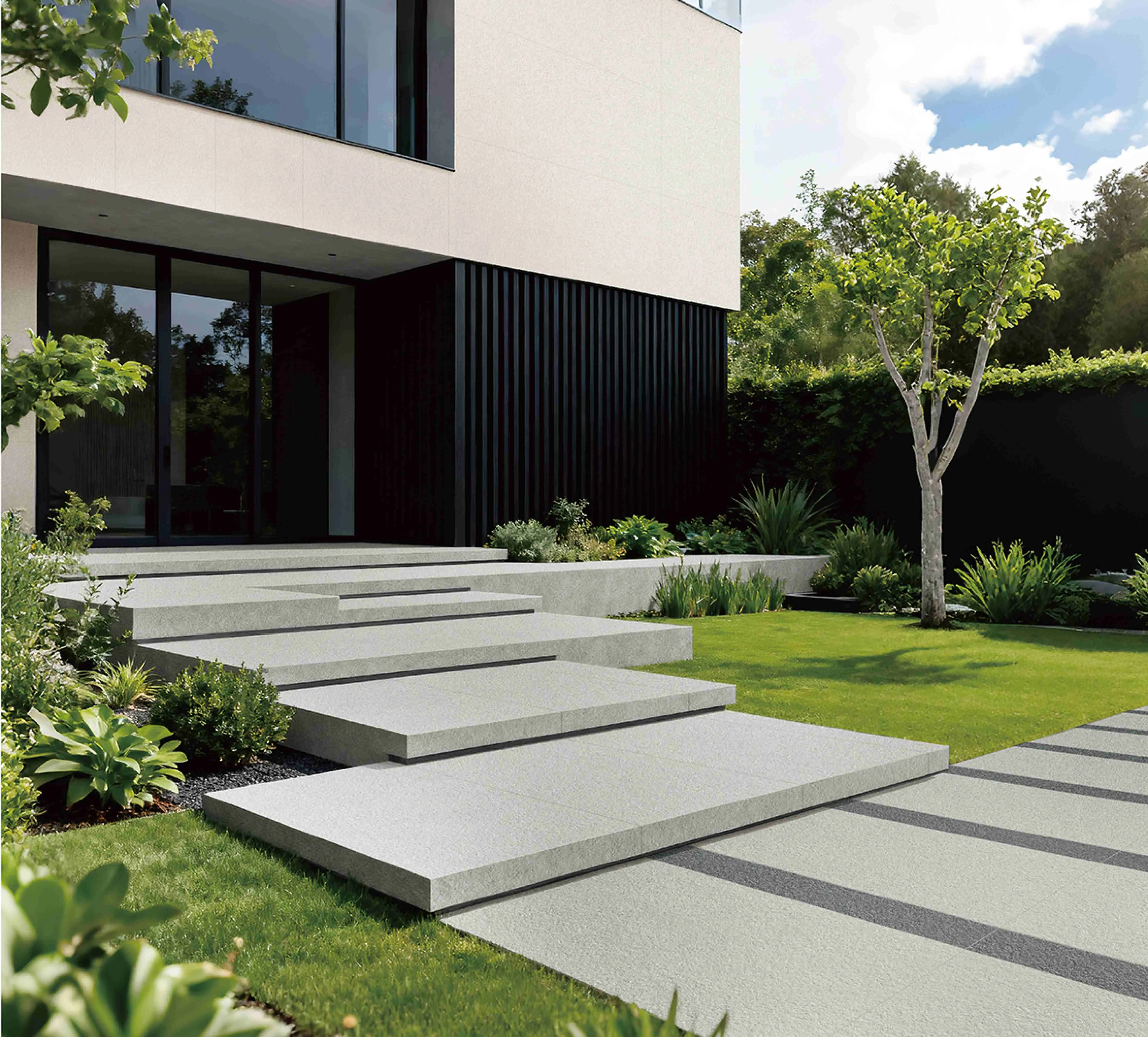 Soft Sage Grey Limestone-Look Paving Stone for Outdoor Wall and Floor