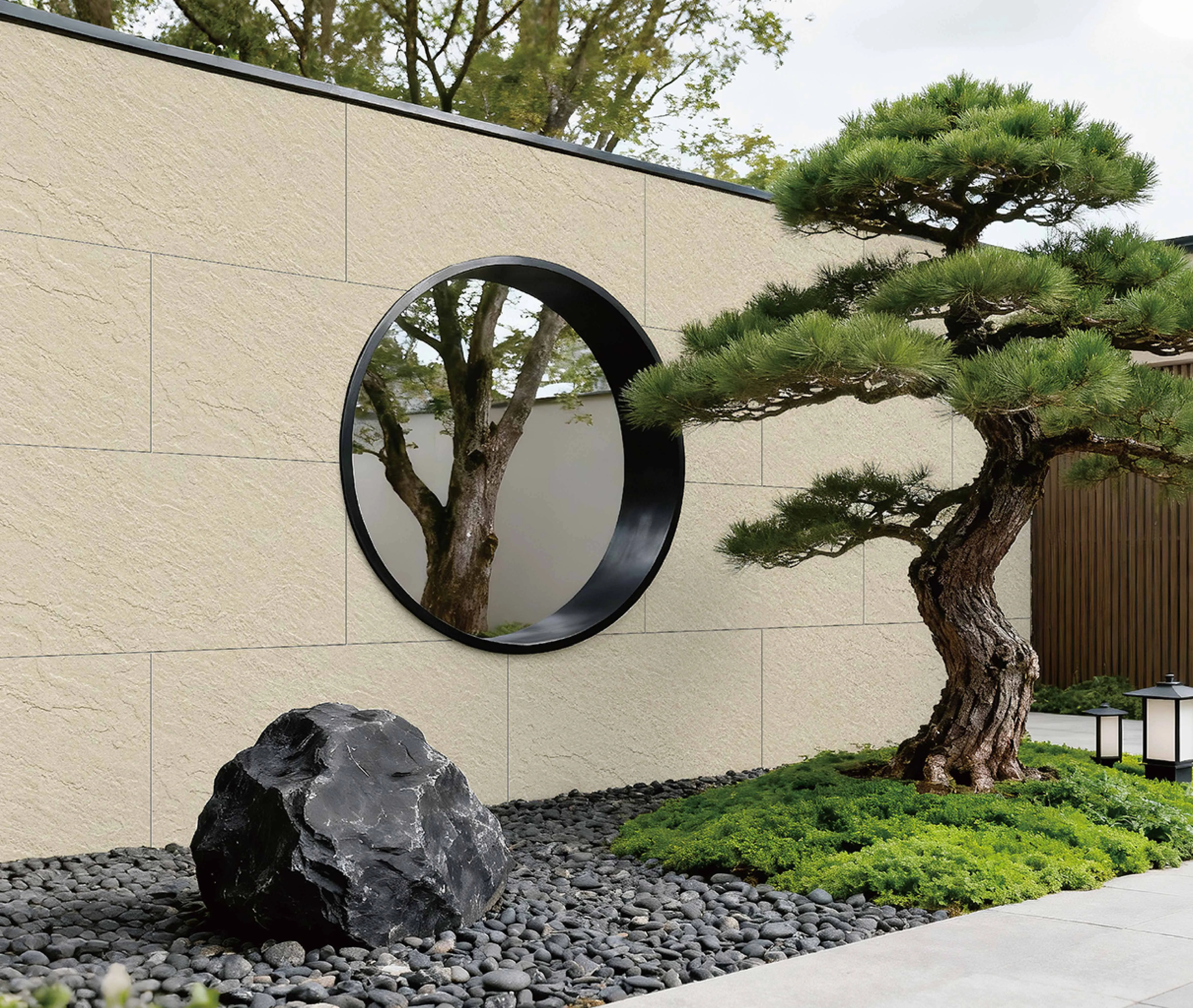 Light Greige Slate-Look Porcelain Tile for Outdoor Wall and Floor