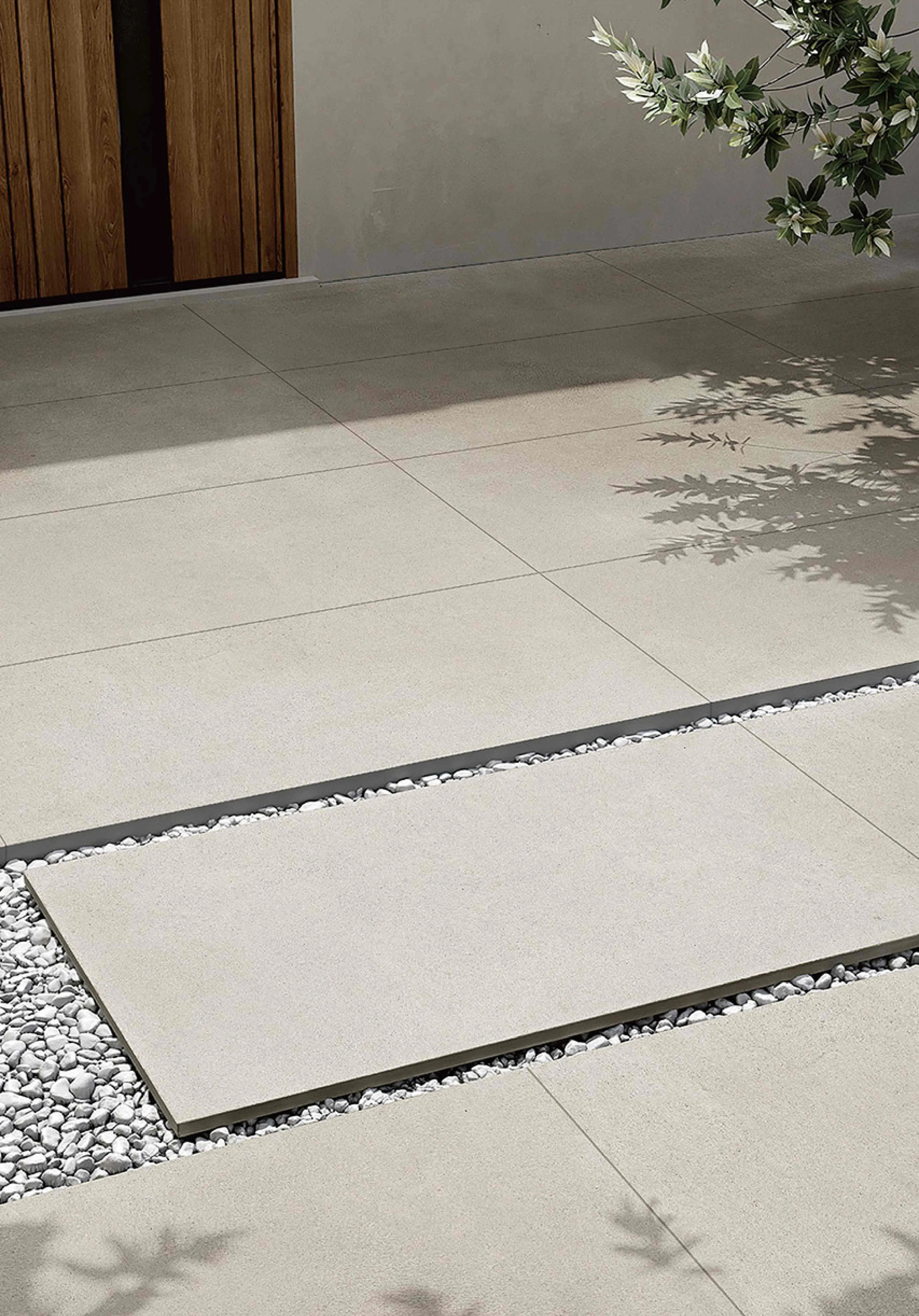 Pearl Grey Granite Stone-Look Outdoor Porcelain Pavers for Wall and Floor