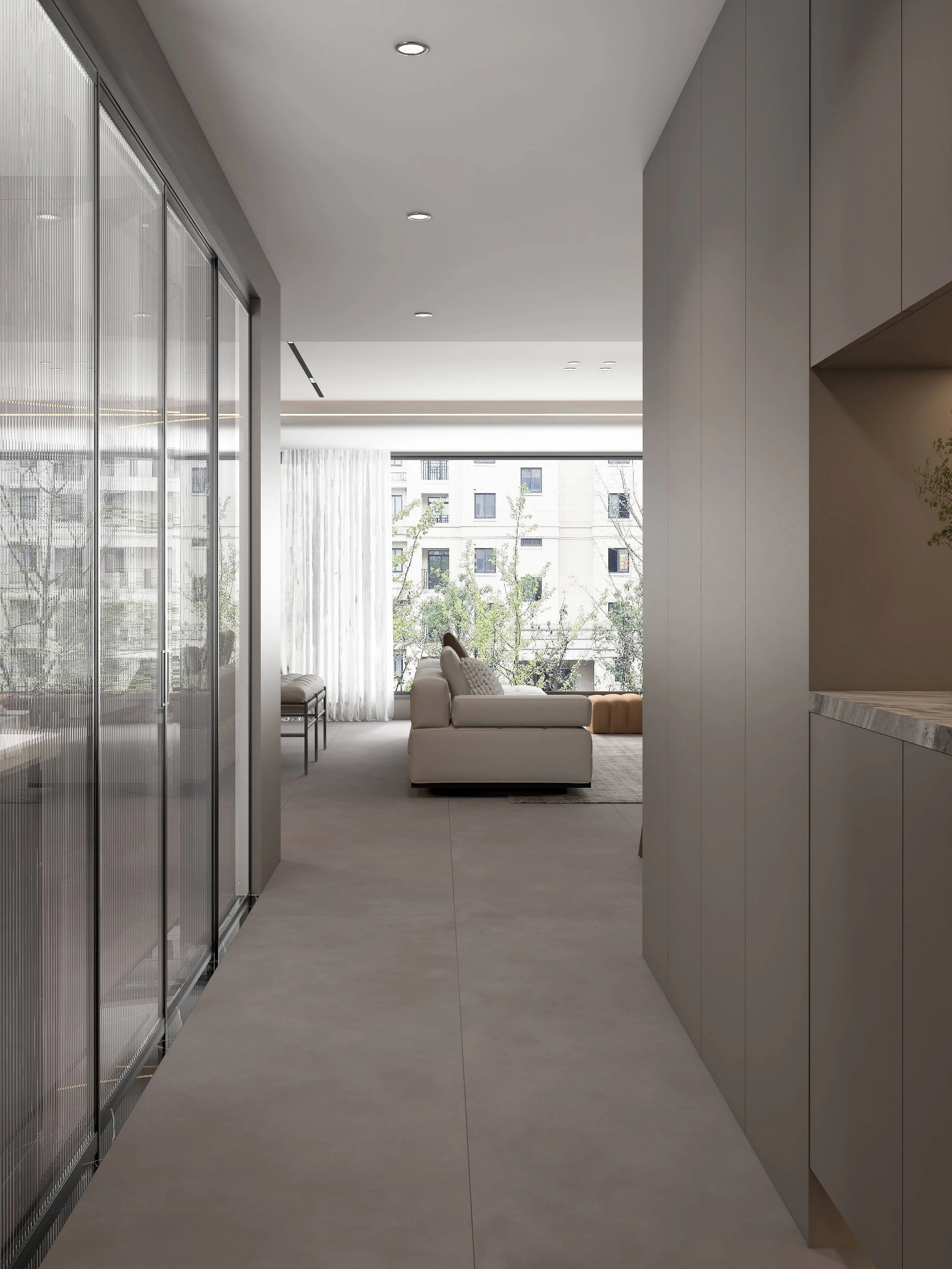 Mist Grey Cement-Look Sintered Stone