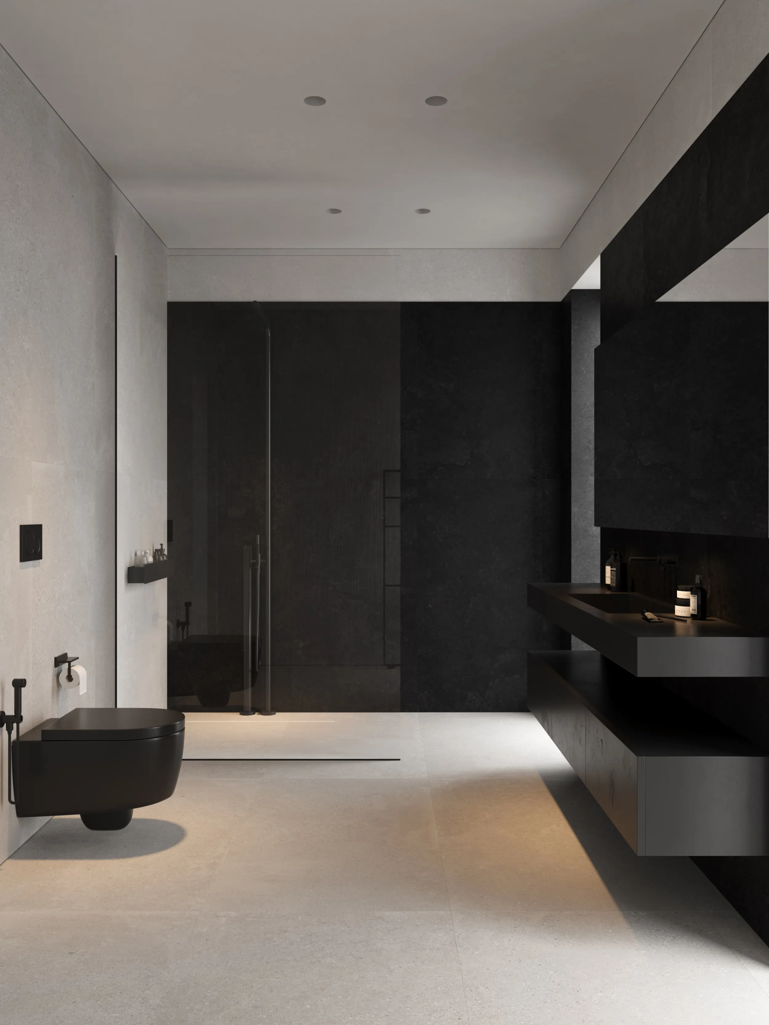 Light Pearl Grey Limestone Cement-Look Porcelain Wall/Floor Tile