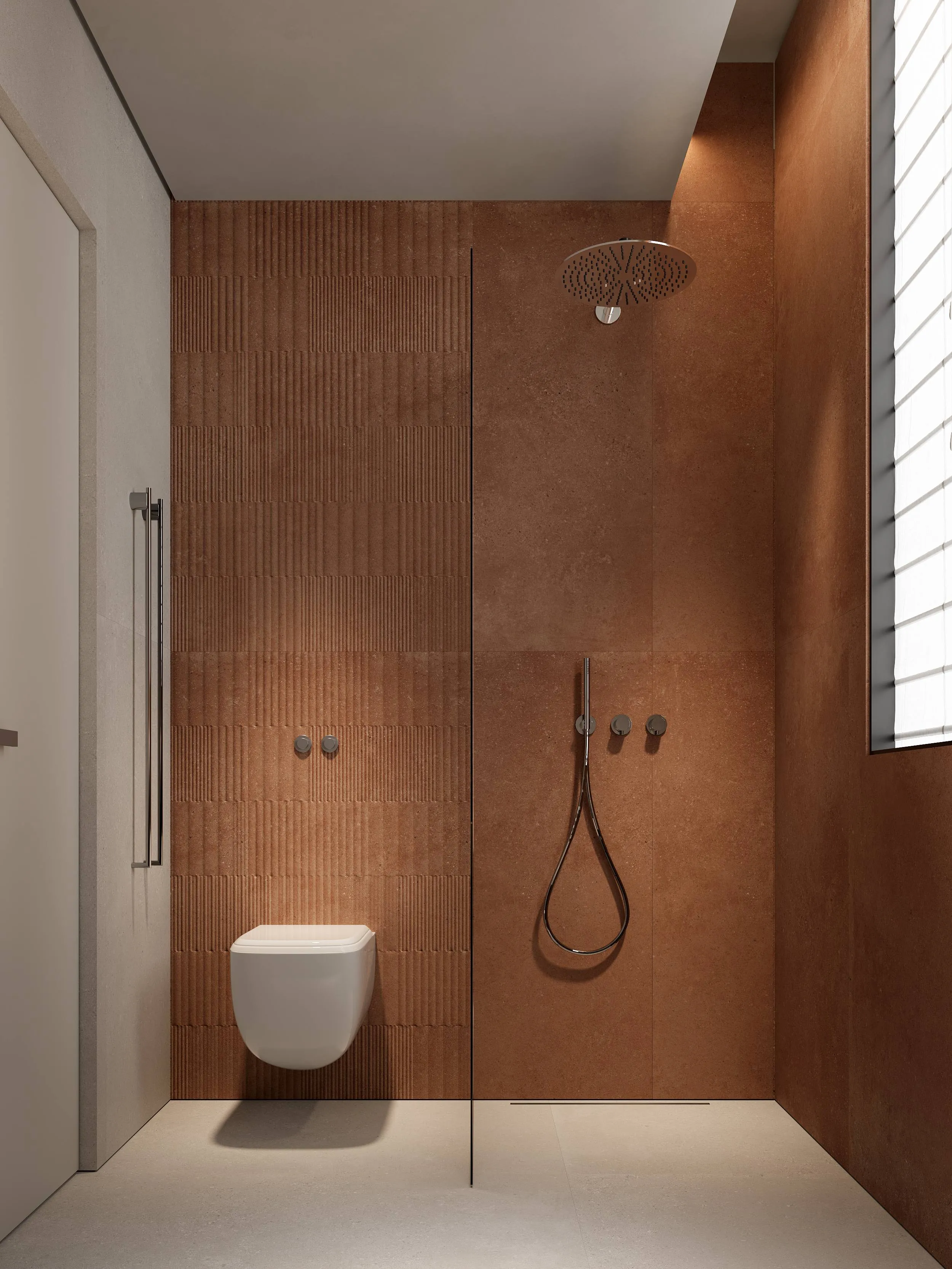 Dusty Terracotta Sandstone Cement-Look Porcelain Wall/Floor Tile