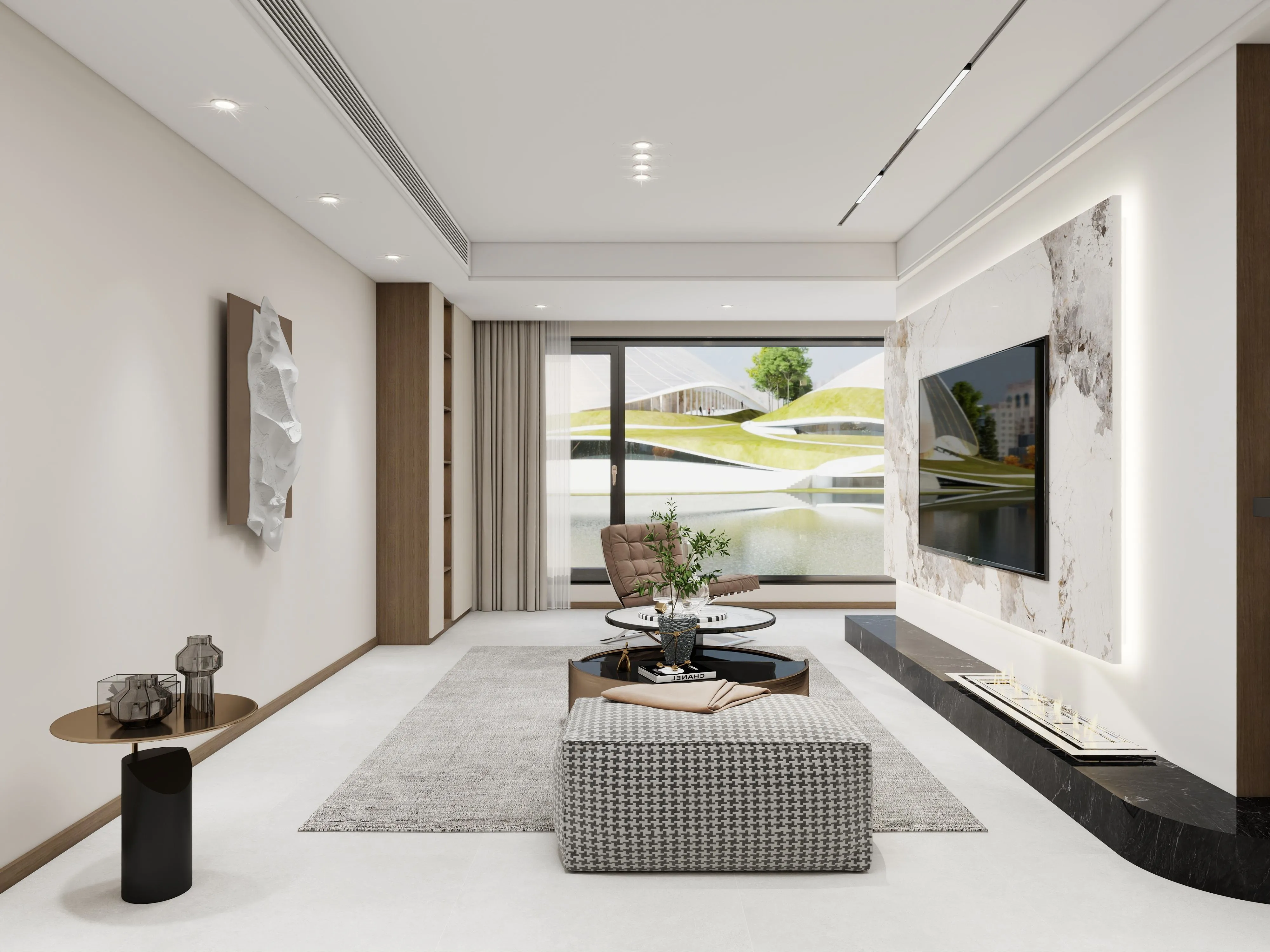 Misty White Sandstone-Look Porcelain Wall/Floor Tile