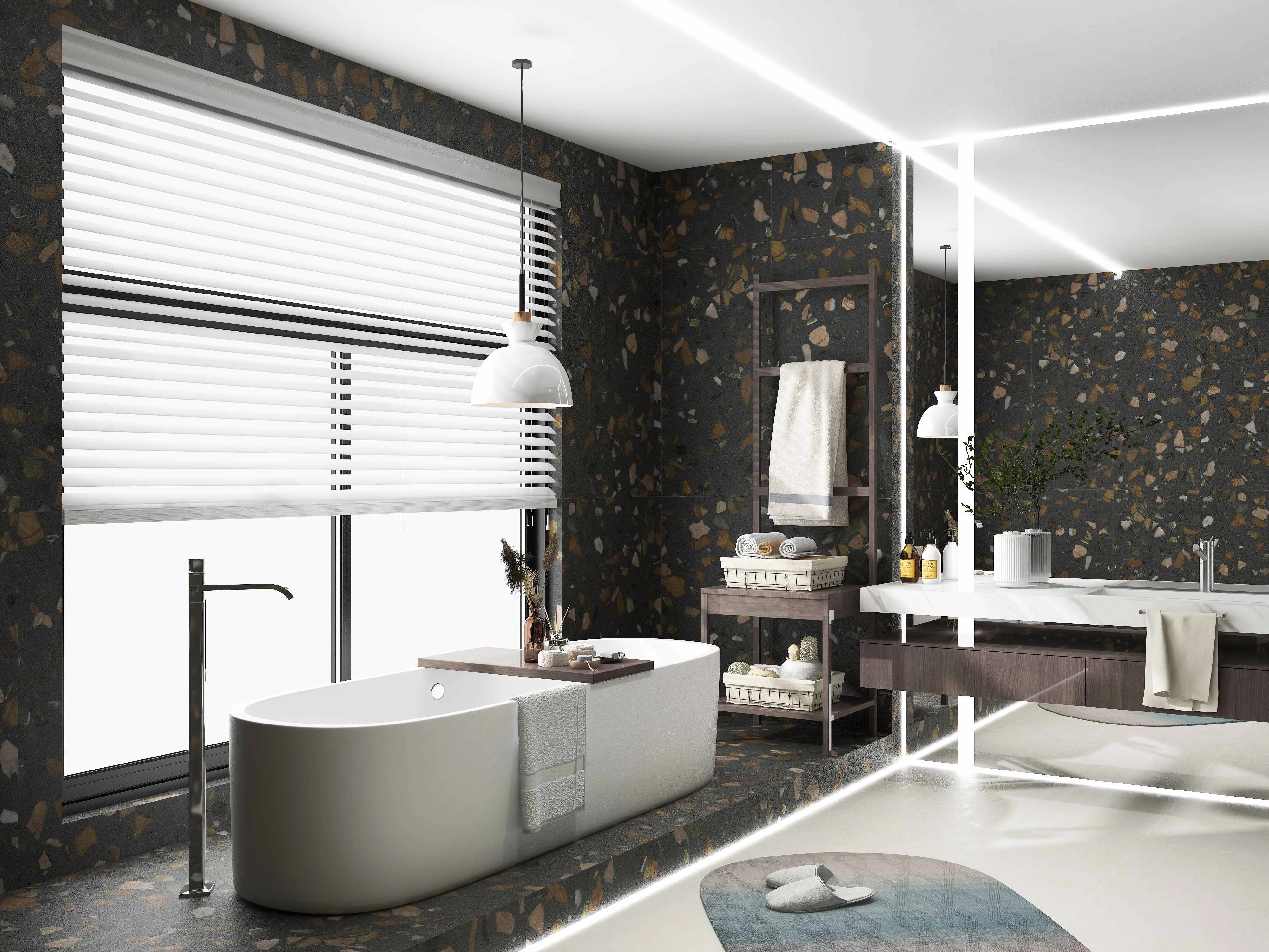 Light Mist Silver Grey Sandstone-Look Porcelain Wall/Floor Tile