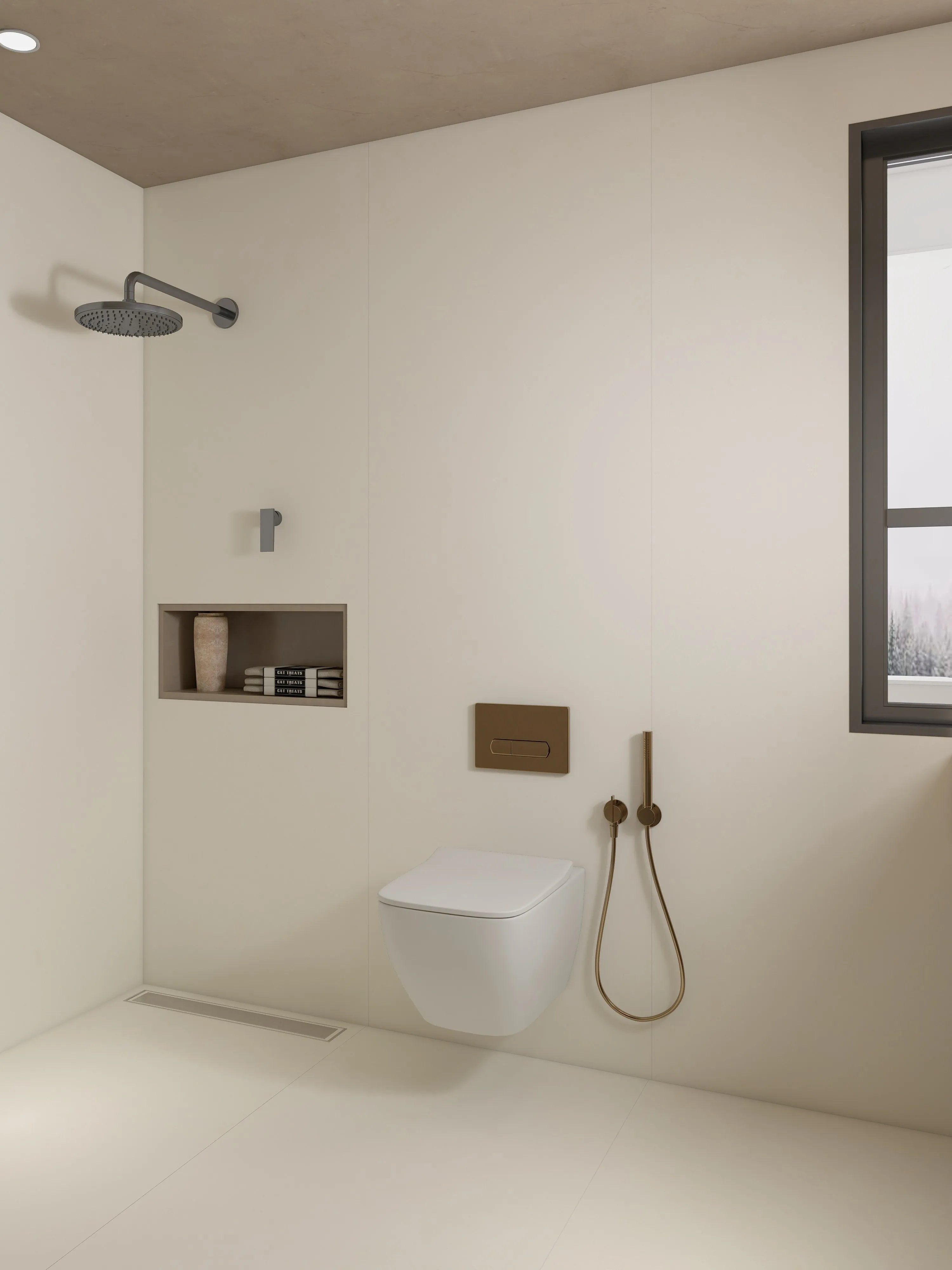 Cream White Travertine-Look Sintered Stone