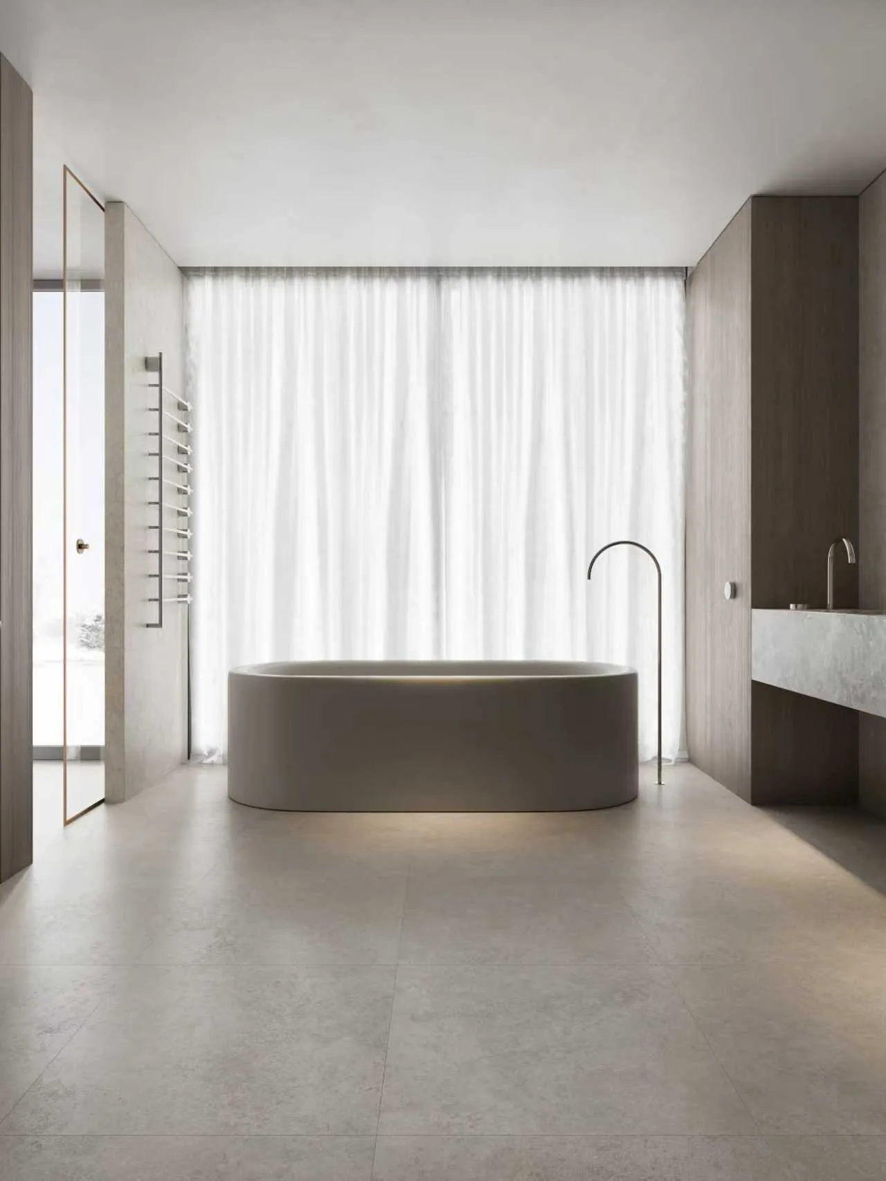 Light Beige Limestone Stone-Look Porcelain Tile for Wall and Floor