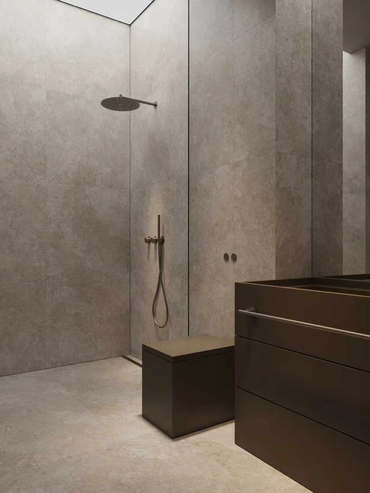 Soft Greige Limestone Stone-Look Porcelain Tile for Wall and Floor