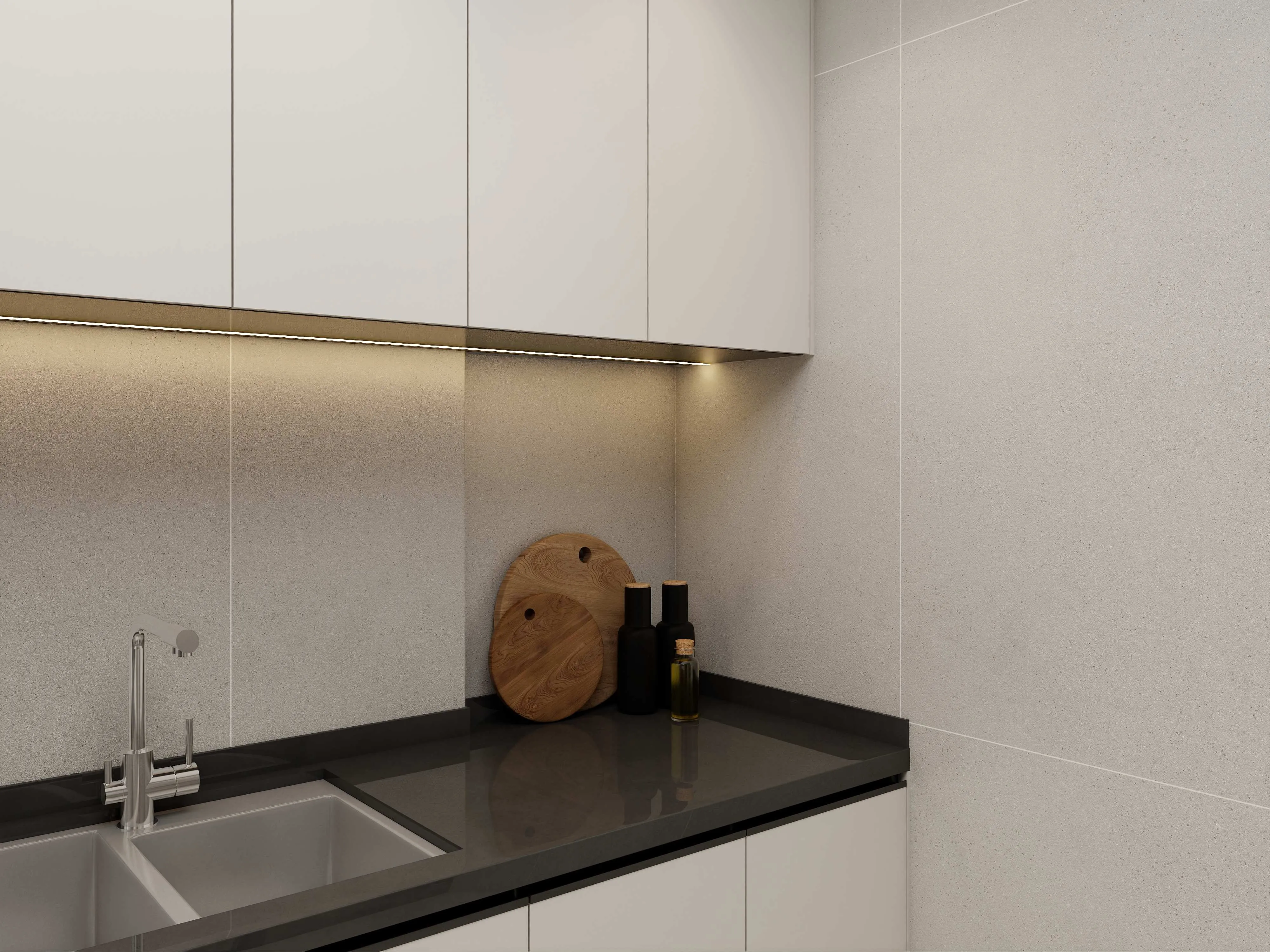 Pearl Grey Terrazzo-Look Porcelain Tile for Wall and Floor