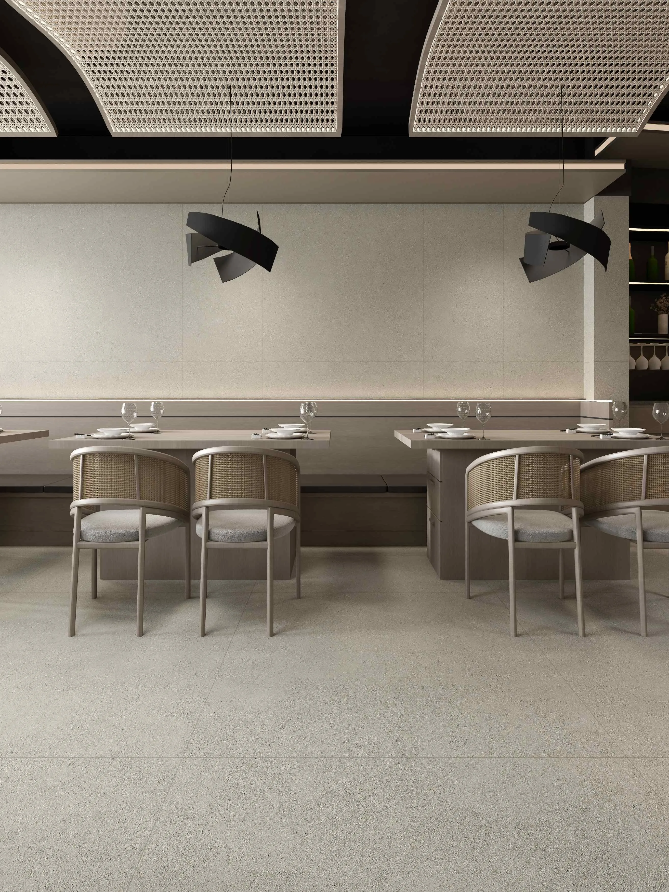 Greige Grey Solid Color Matte Porcelain Tile for Wall and Floor