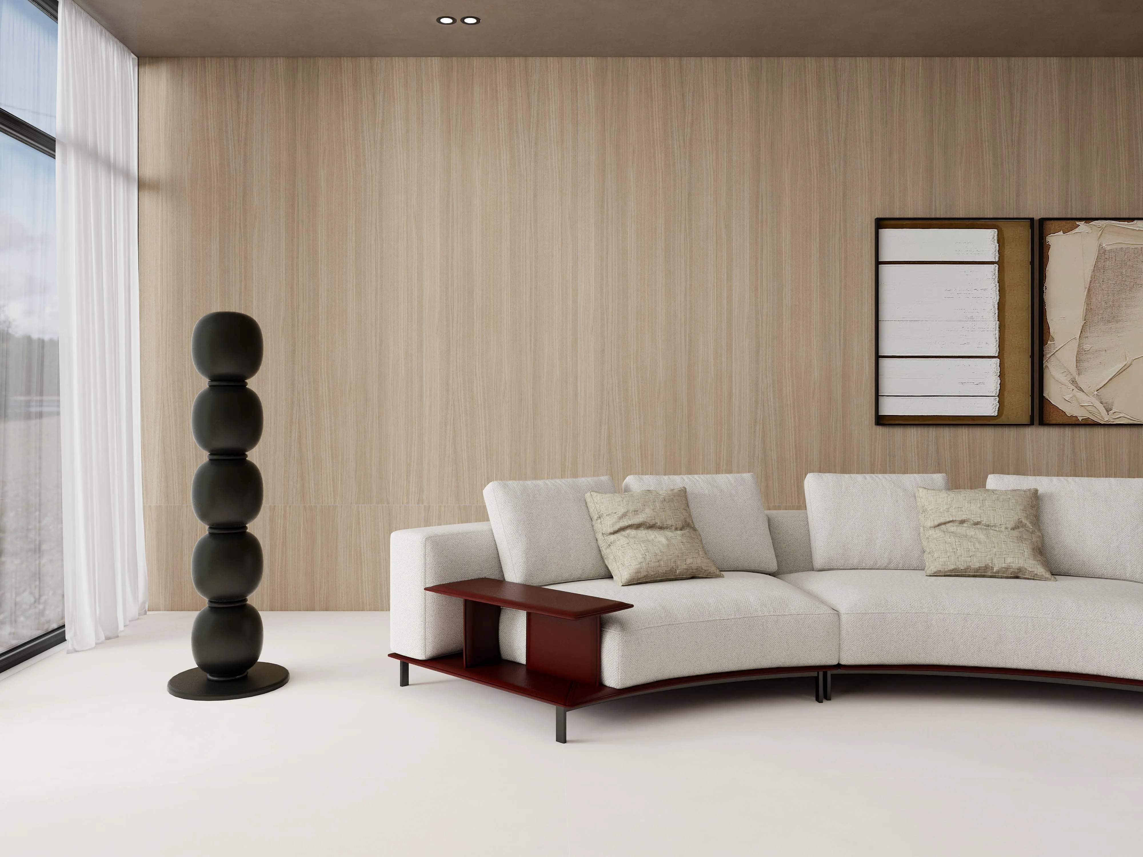 Warm Greige Oak Wood-Look Sintered Stone