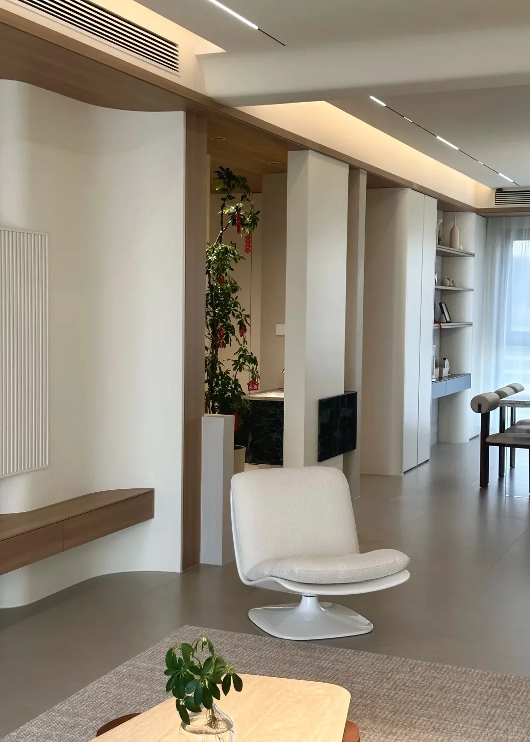 Warm Greige Lime Plaster-Look Porcelain Wall/Floor Tile