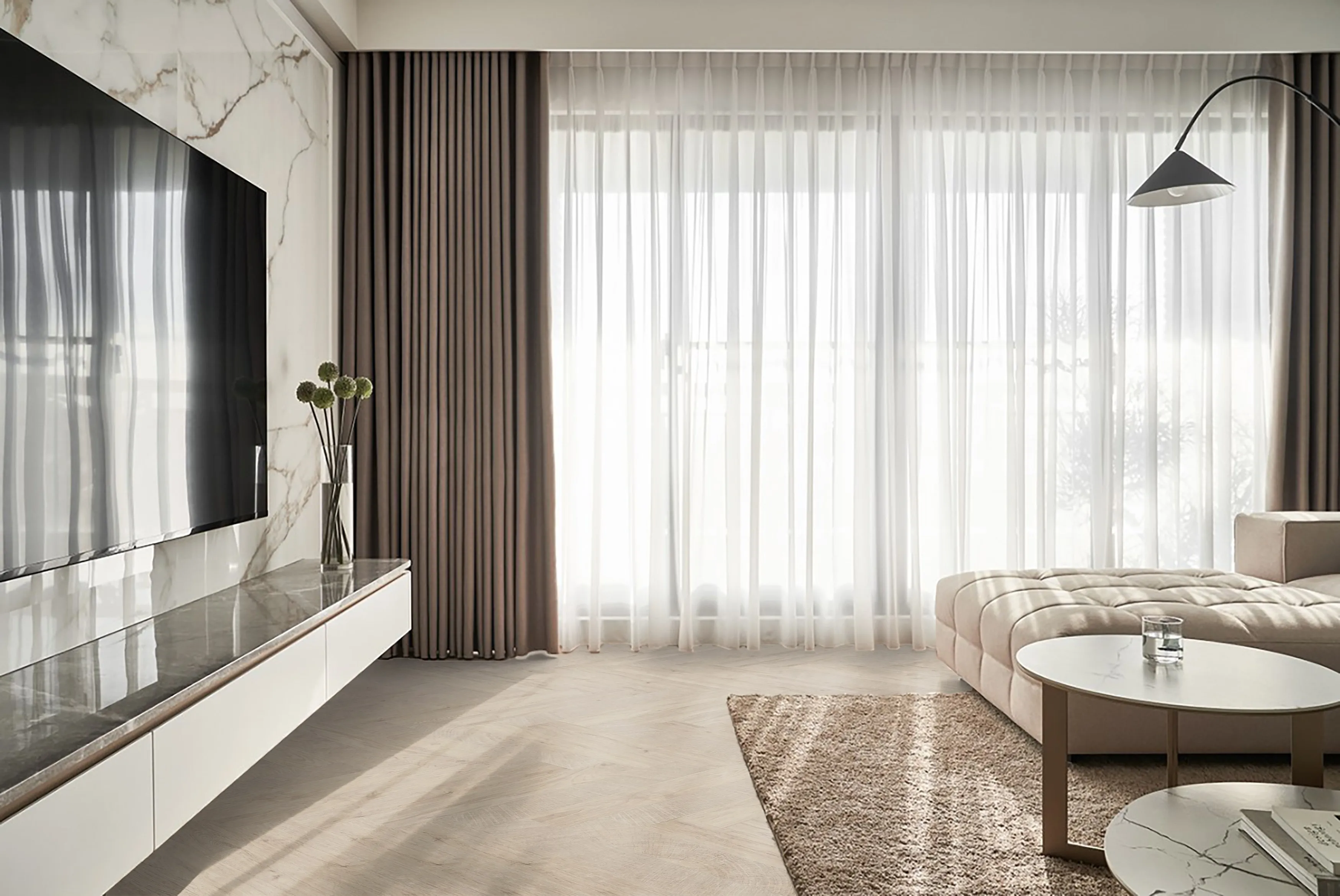 Olive Grey Oak Wood-Look Porcelain Tile for Wall and Floor