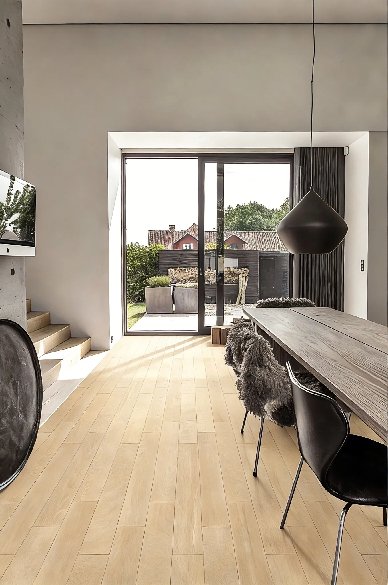 Light Beige Ash Wood-Look Porcelain Tile for Wall and Floor