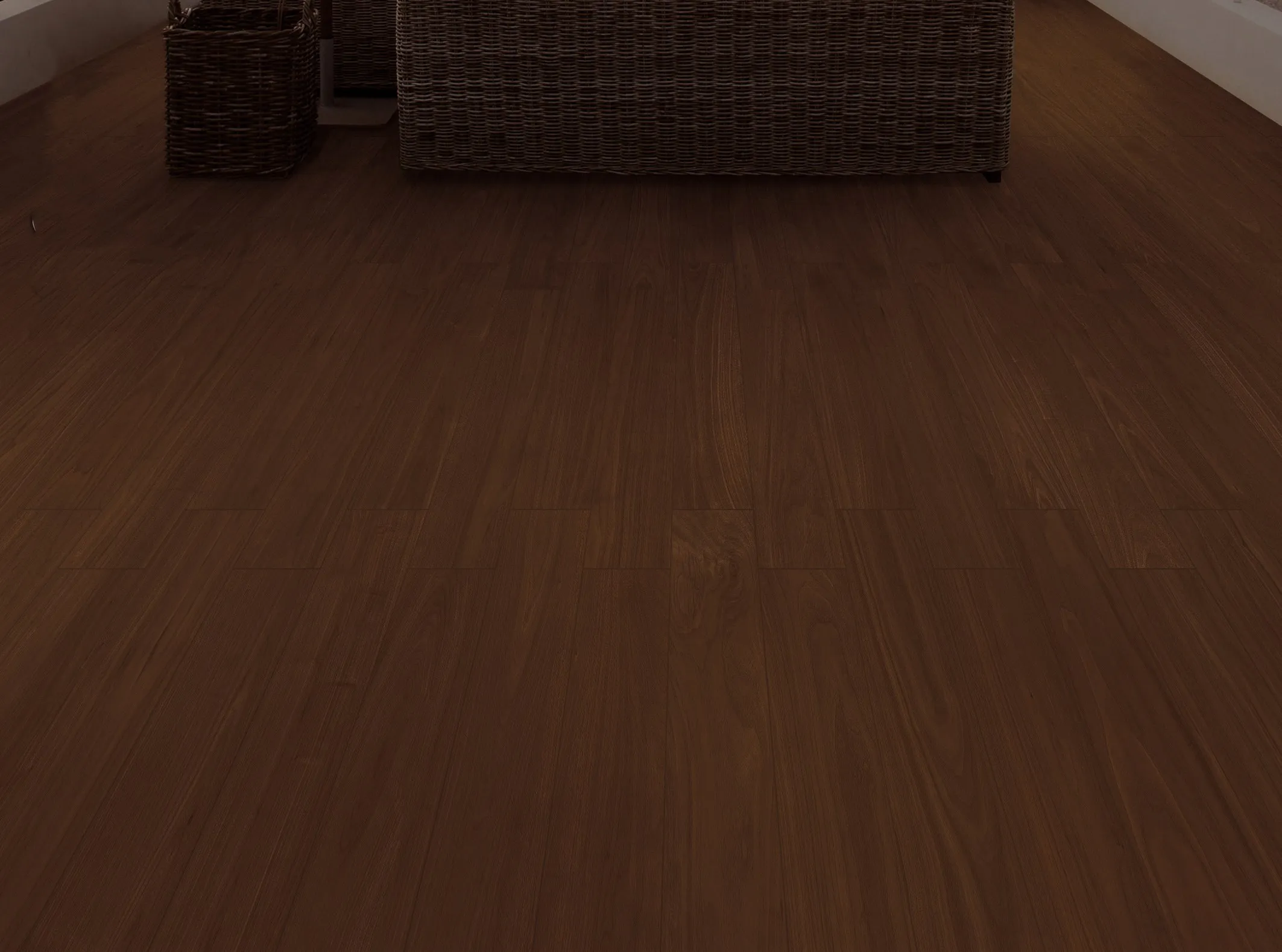 Amber Brown Oak Wood-Look Porcelain Tile for Wall and Floor