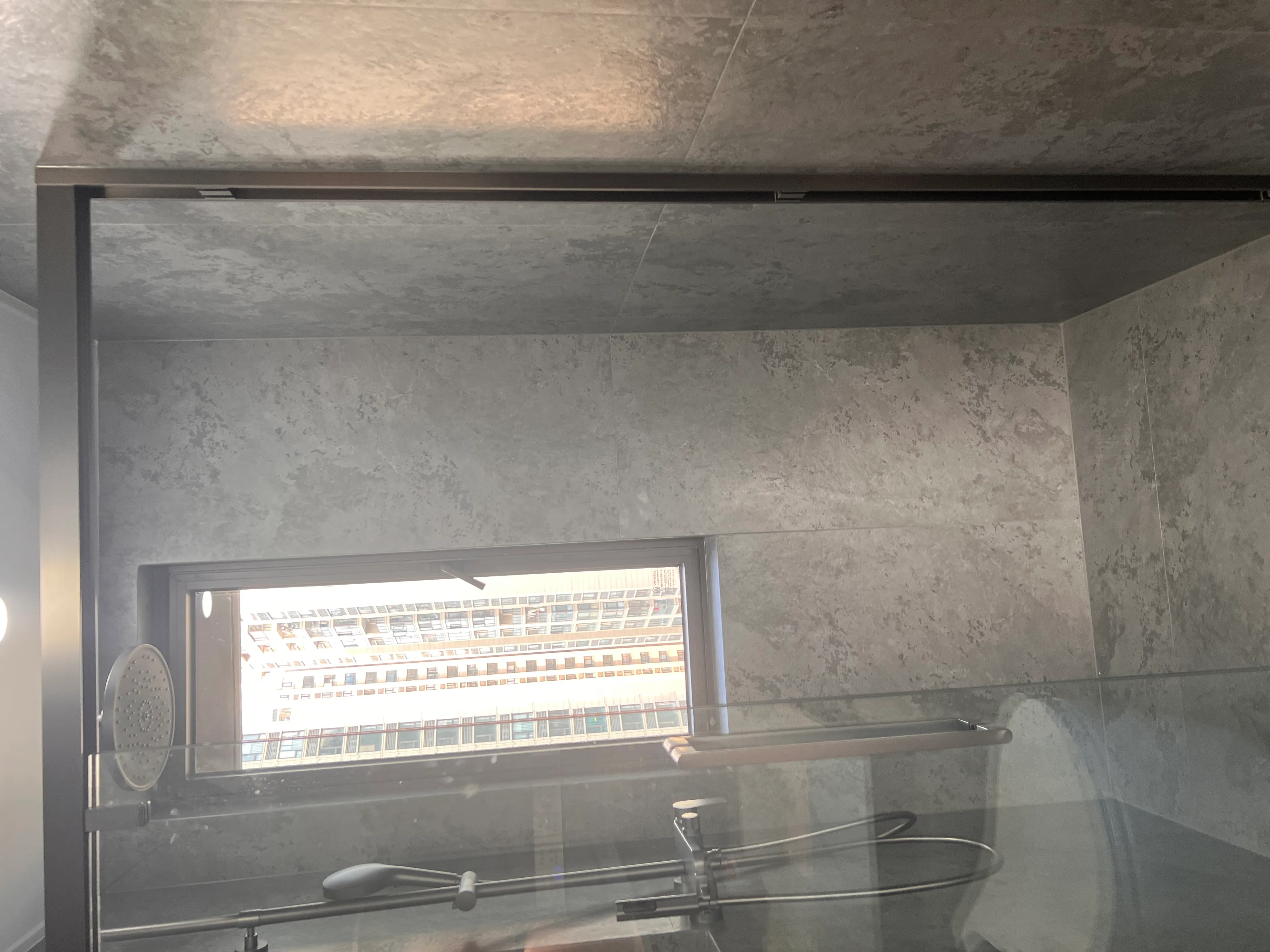 Quiet Luxury Bathroom with Concrete Look Tiles - Quiet Luxury Bathroom with Concrete Look Tiles 13