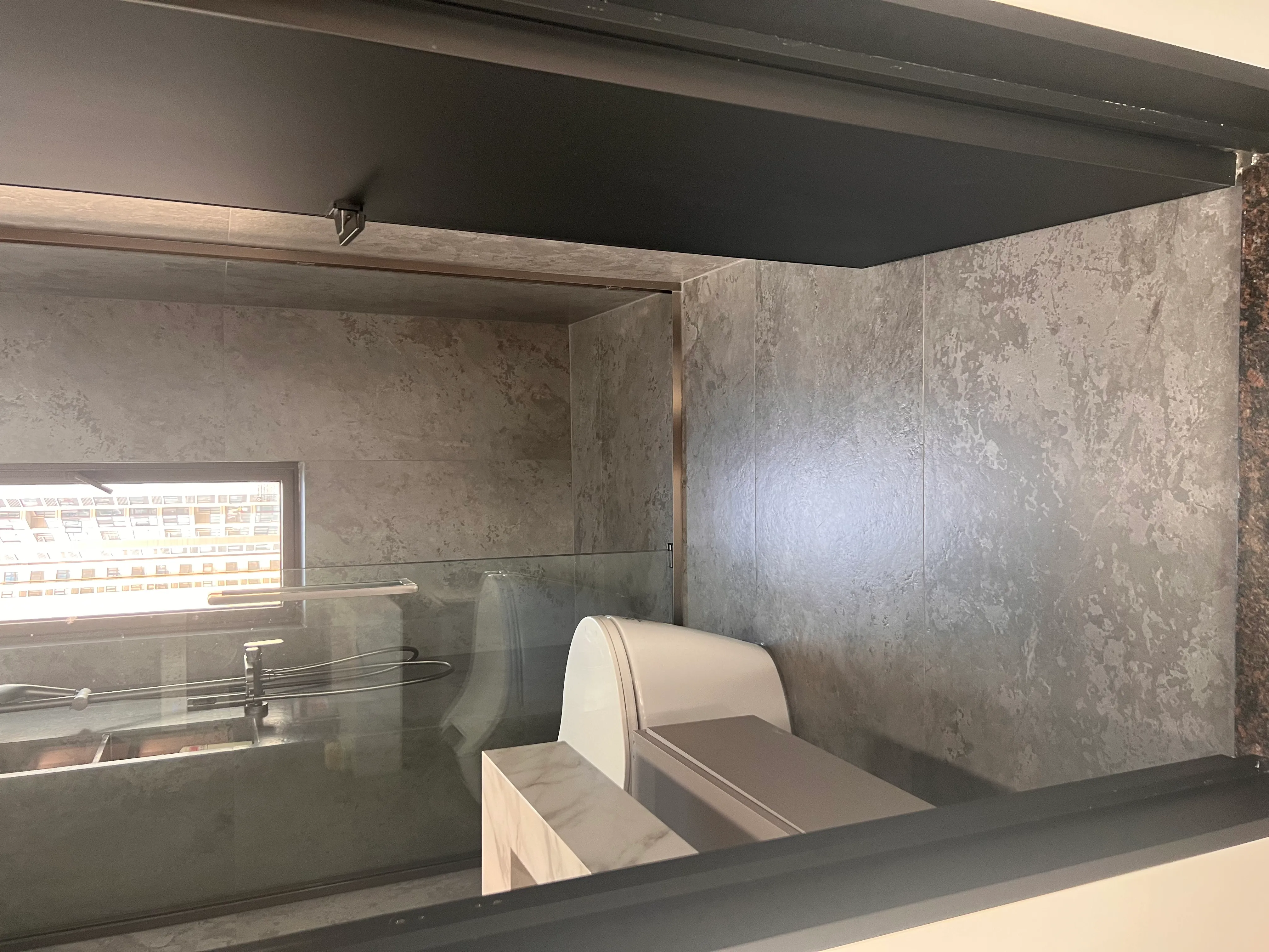 Quiet Luxury Bathroom with Concrete Look Tiles - Quiet Luxury Bathroom with Concrete Look Tiles 8